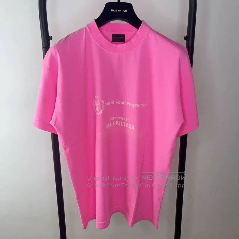 Balenciaga Balenciaga Letter print round neck short-sleeve T-shirt, r Size US S / EU 44-46 / 1 - 1 Thumbnail