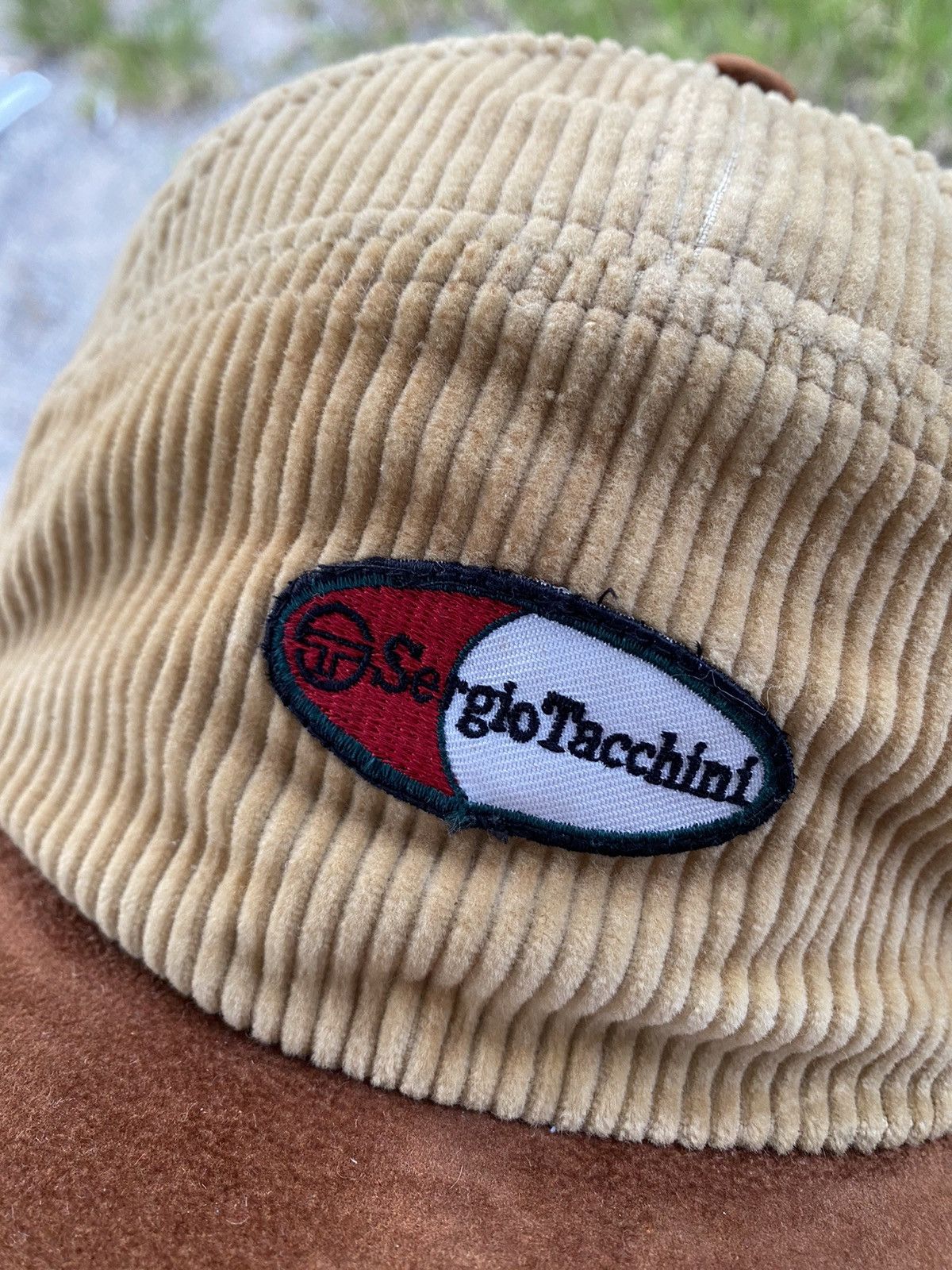 Sergio Tacchini Vintage Sergio Tacchini Corduroy cap velvet Size ONE SIZE - 5 Thumbnail