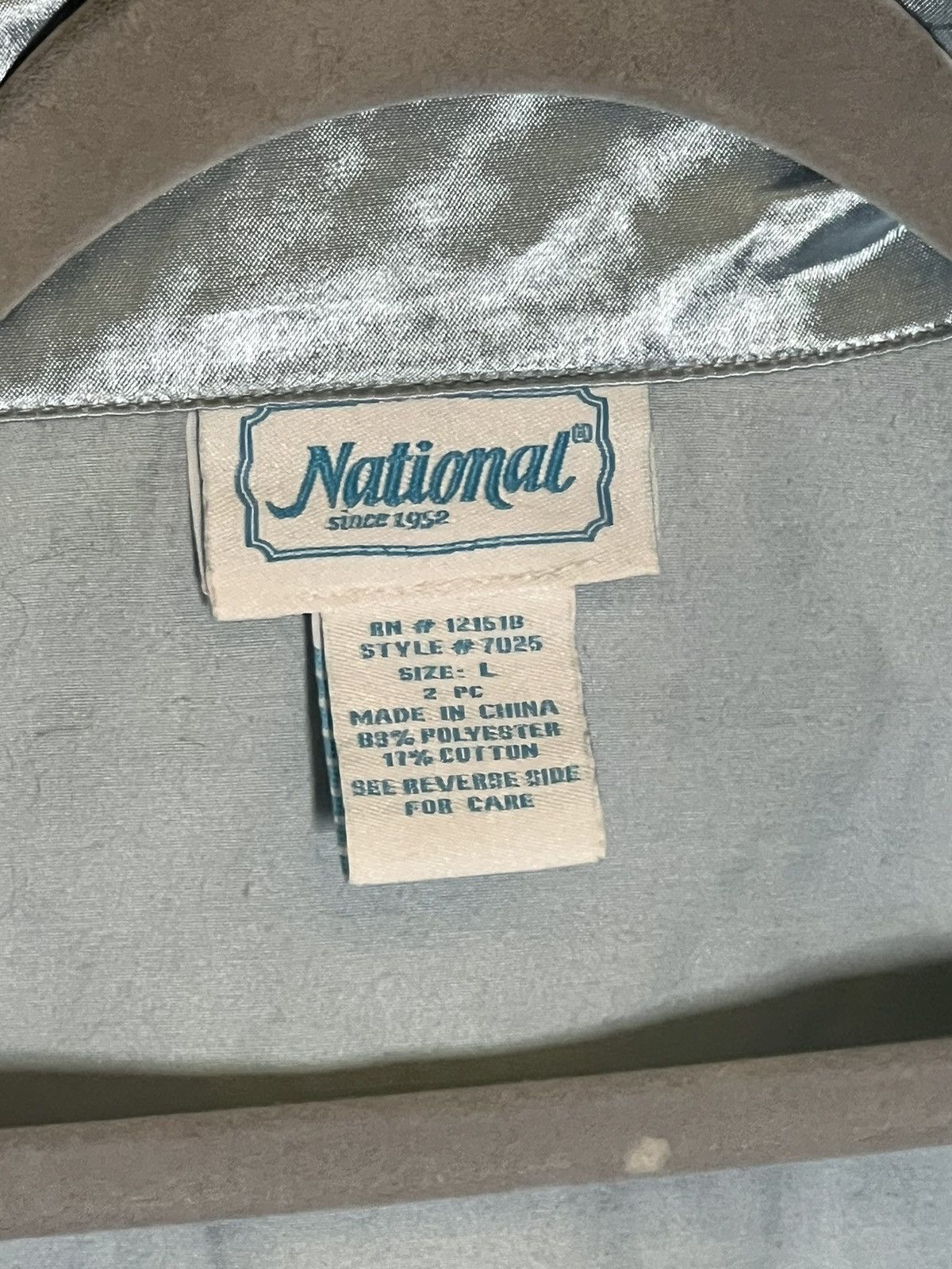 Vintage Silk National Vintage Button Up Size L / US 10 / IT 46 - 3 Thumbnail