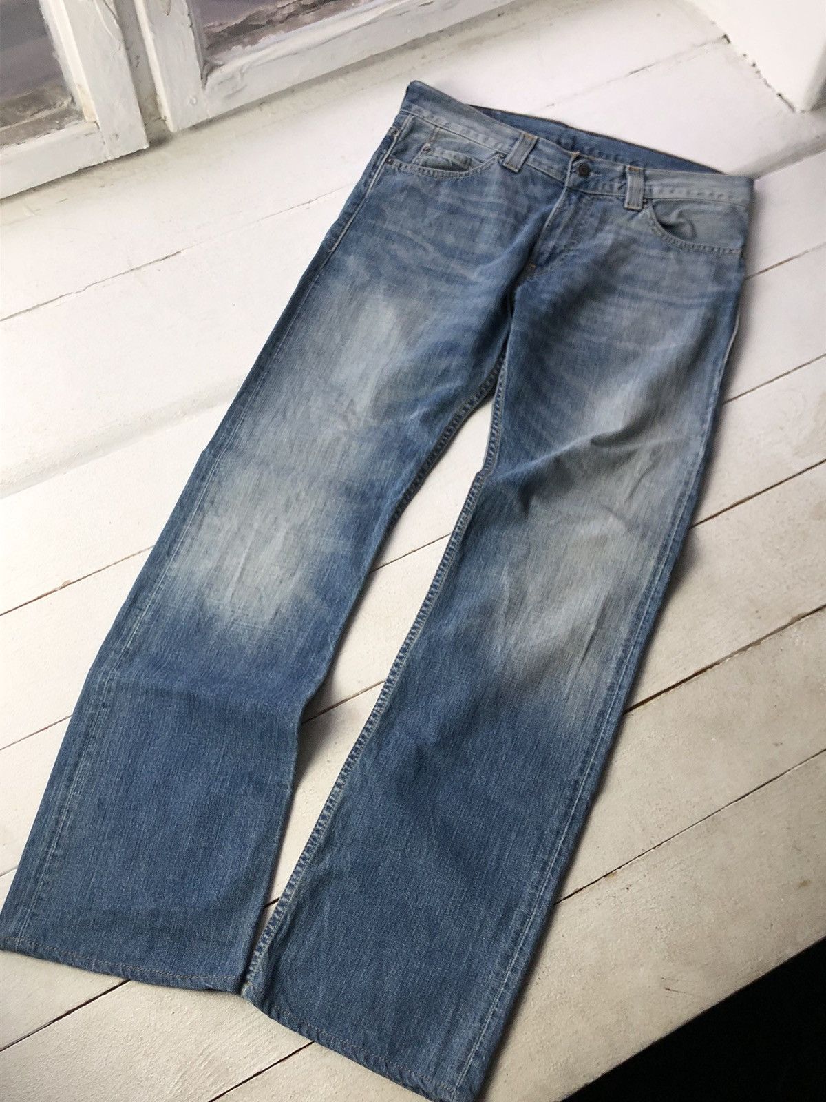 Levi's Retro VNTG 00s Y2K Levi’s 506 Bootcut Blue Denim Jeans Size US 32 / EU 48 - 2 Thumbnail
