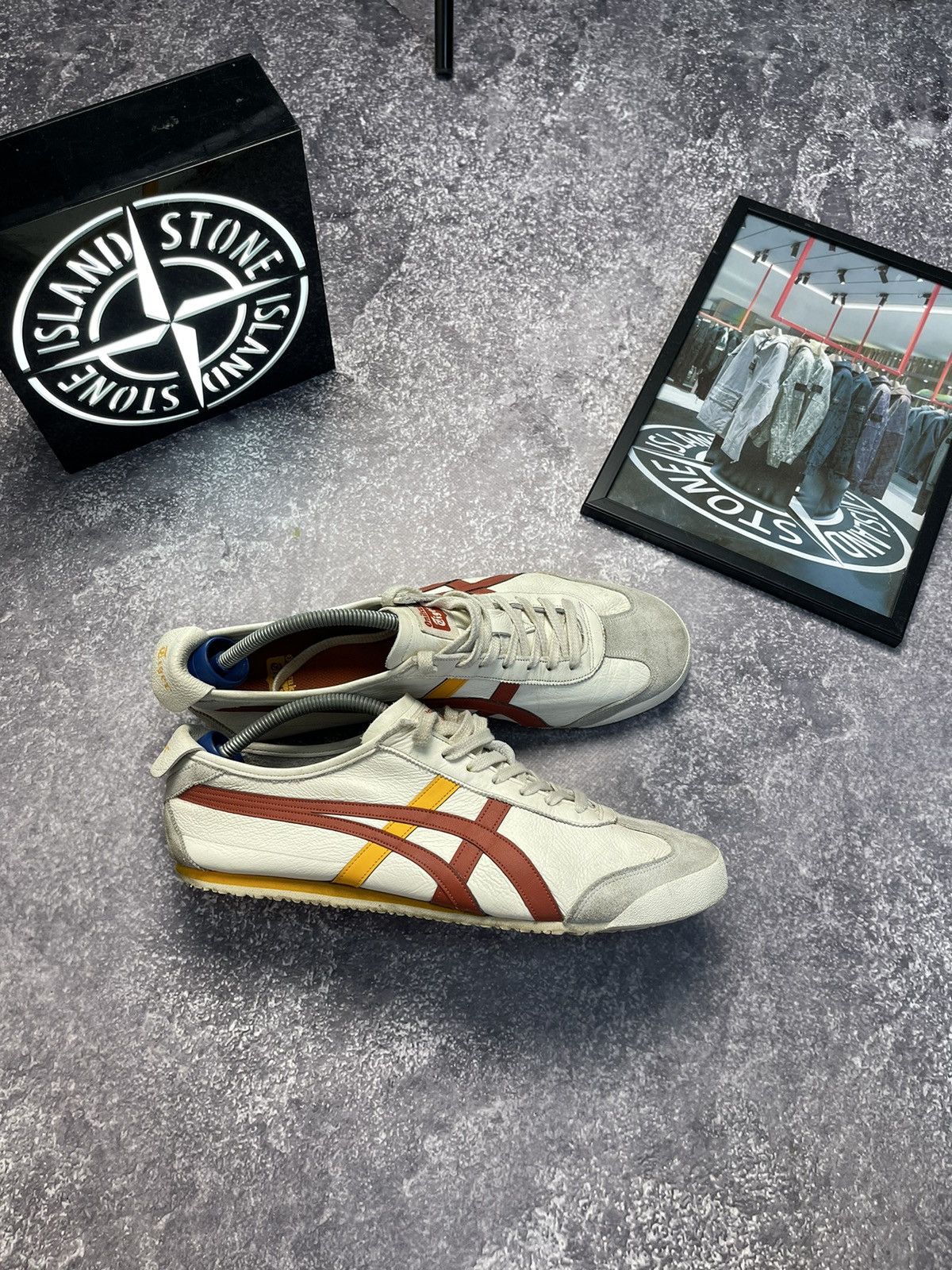 image of Onitsuka Tiger Mexico 66 Kill Bill Sneakers in White, Men's (Size 11)