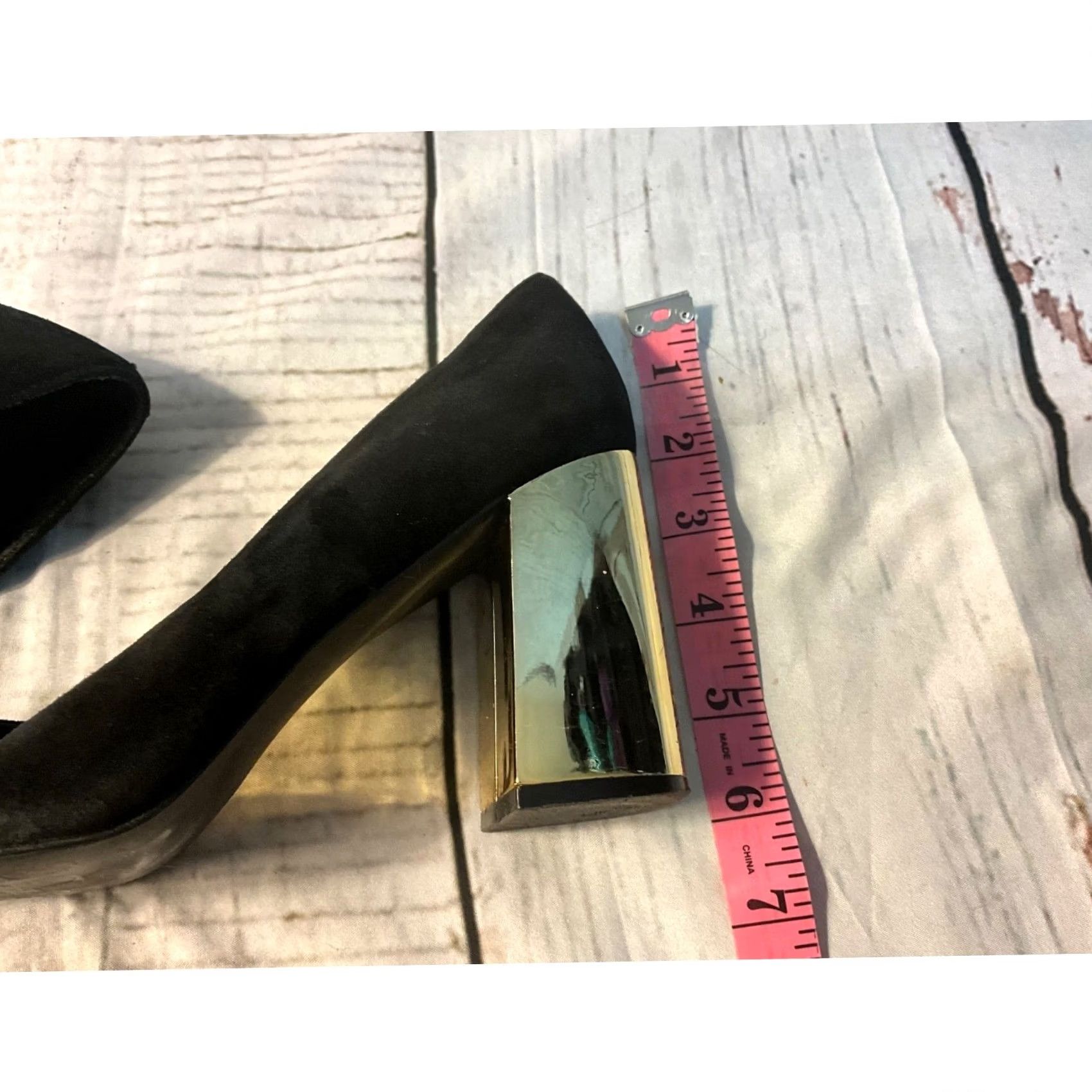 Steve Madden Steve Madden Black Suede Heels Pump Women 7.5 Ultra High Stiletto Closed Toe Slip On Leather Lining Party/Cocktail Size US 6 / IT 36 - 7 Thumbnail