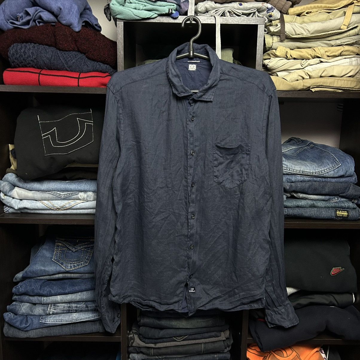 C.P. Company Luxury C.P. Company small logo 100% linen button shirt sizeS Size US S / EU 44-46 / 1 - 1 Thumbnail
