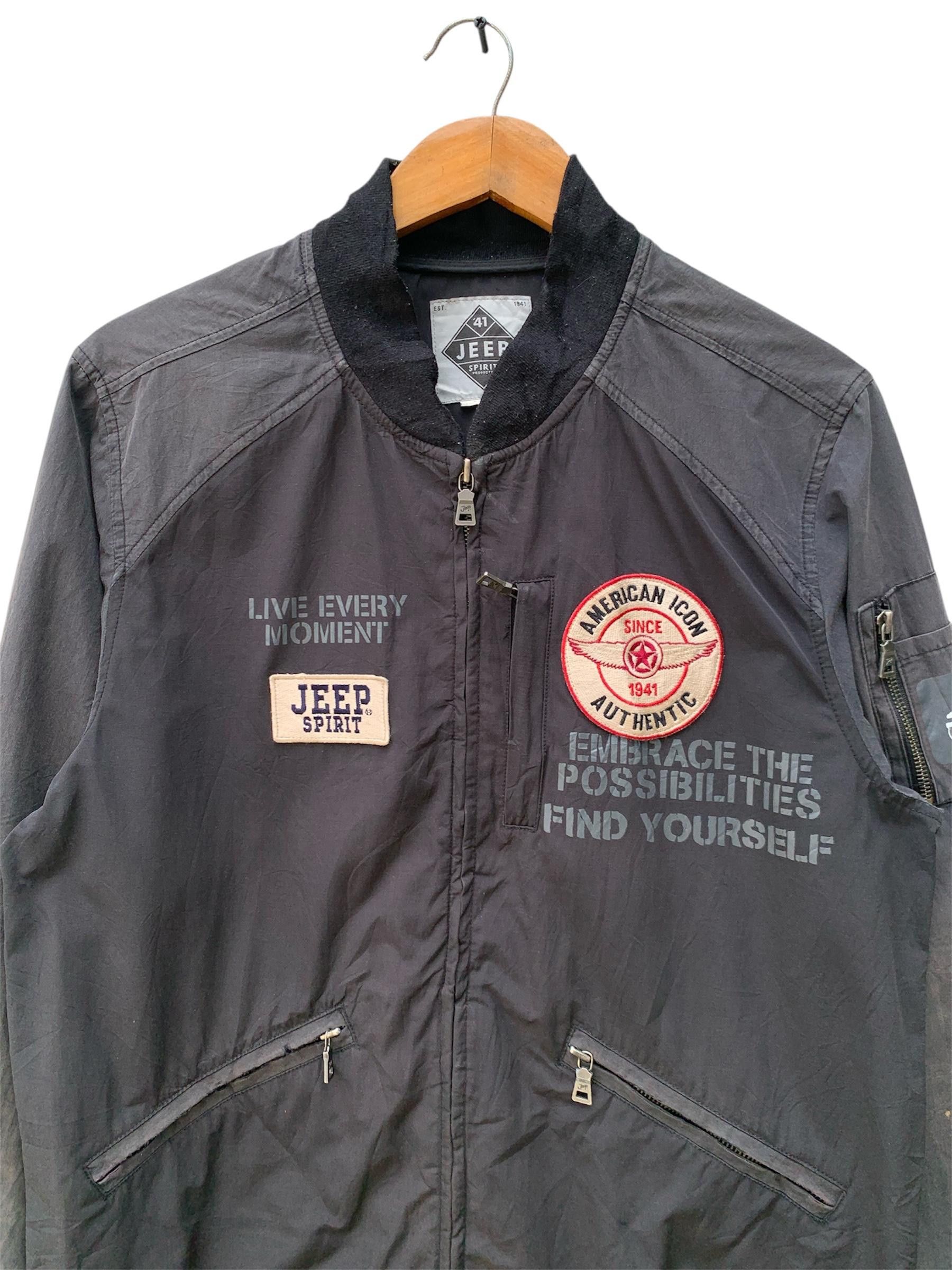 Jeep Vintage Jeep Spirit Bomber Jacket Size US XL / EU 56 / 4 - 5 Thumbnail