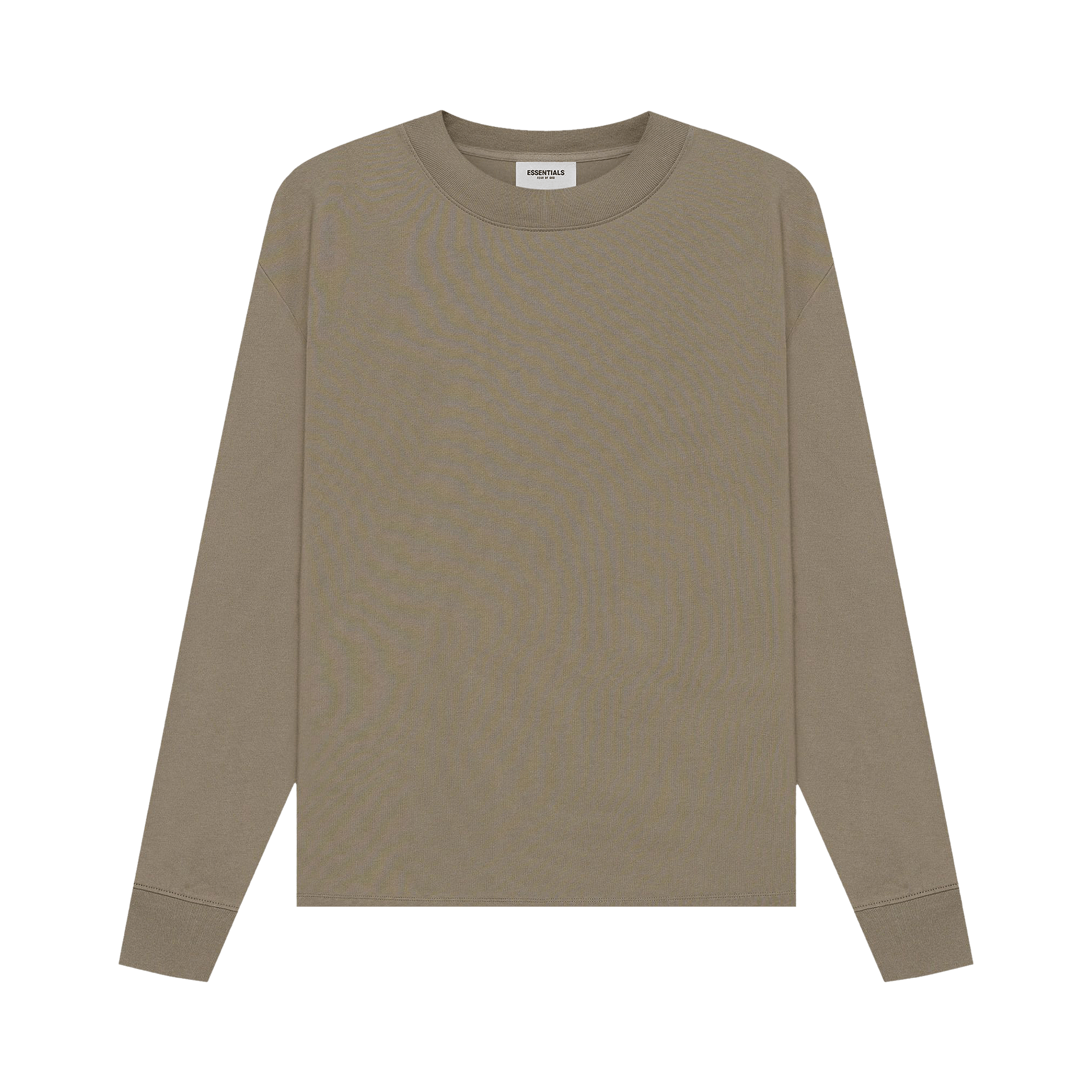 Fear of God Fear of God Essentials Long-Sleeve Tee Taupe | Grailed