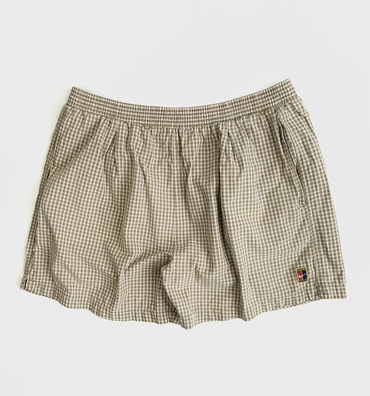 Nike × Vintage Vintage 90s Nike Court Plaid Shorts Size US 36 / EU 52 - 1 Thumbnail