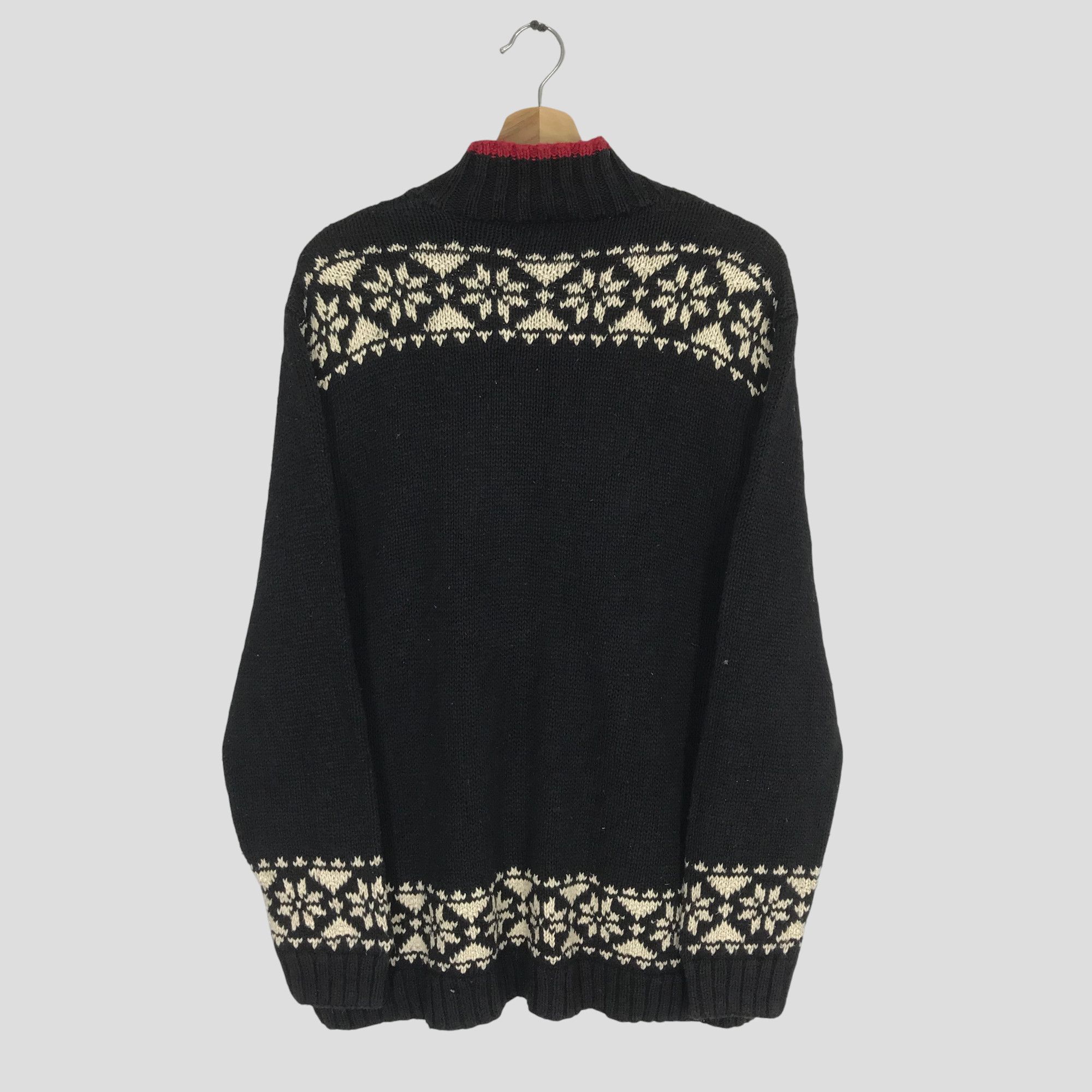 Polo Ralph Lauren Vintage Ralph Lauren Cable Knit Skiing Sweater RL Knitwear Size US L / EU 52-54 / 3 - 2 Thumbnail