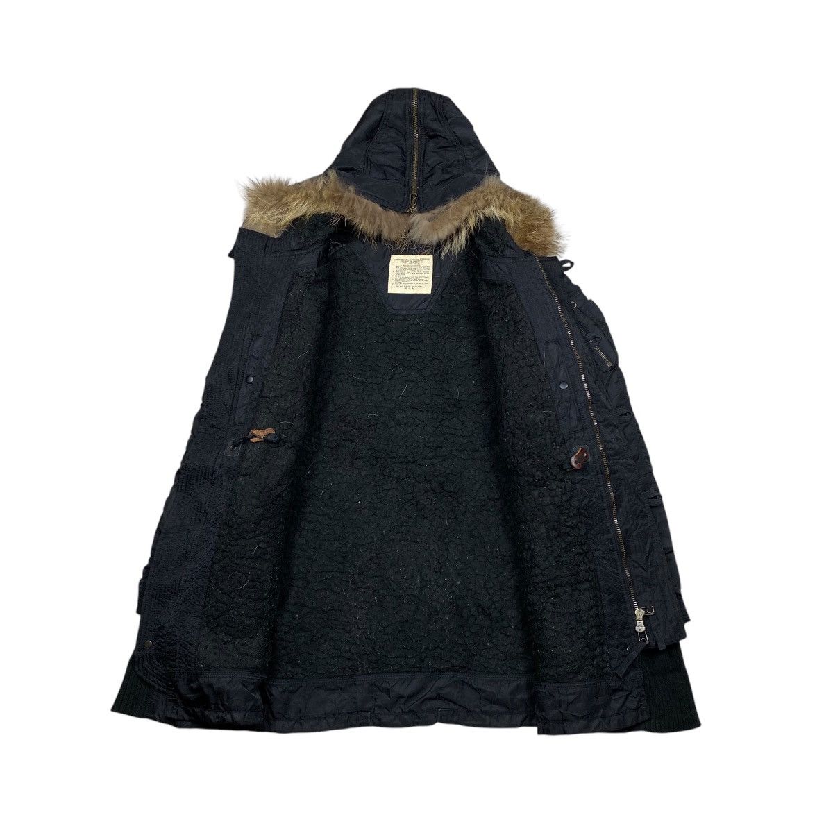 If Six Was Nine × Japanese Brand × Le Grande Bleu (L.G.B.) G.O.A Fur Military Parka Jacket Size US M / EU 48-50 / 2 - 8 Thumbnail