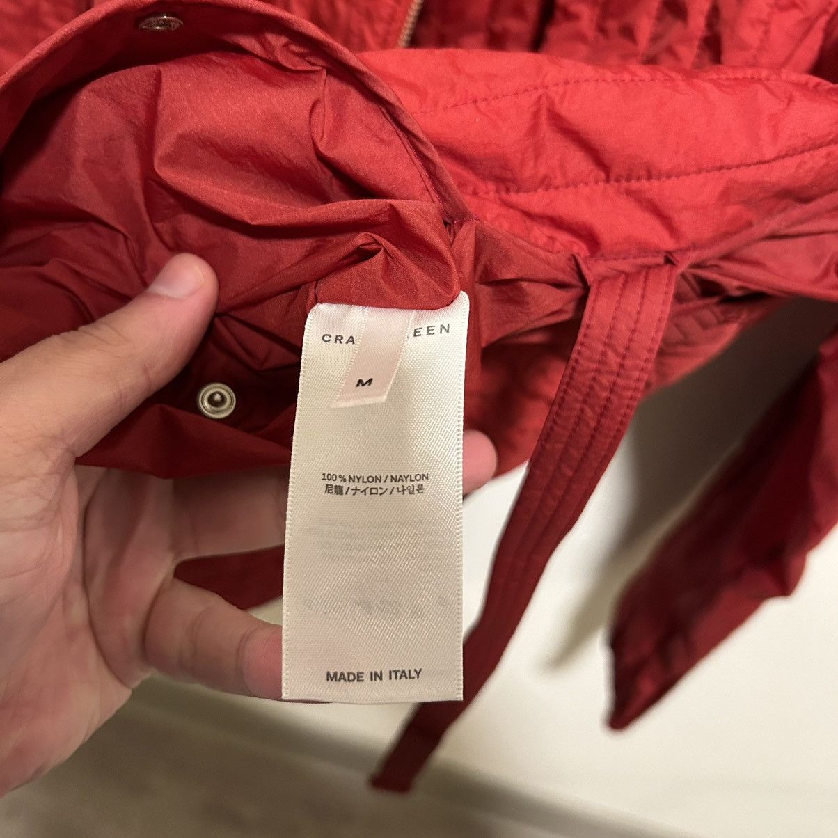 Craig Green RARE $1140 RRP Craig Green Red Quilted Worker Jacket Size US M / EU 48-50 / 2 - 4 Thumbnail