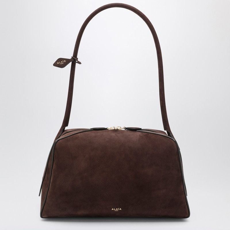 Alaia Alaia Le Bouledogue Bag In Brown Nubuck Size ONE SIZE - 1 Thumbnail