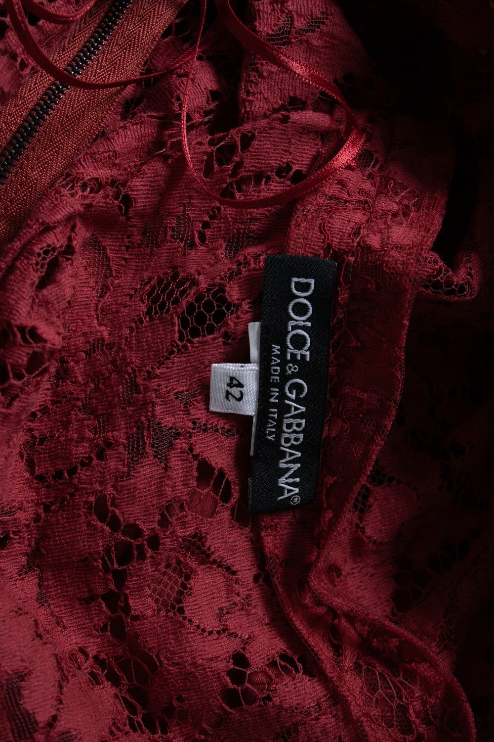 Prada Prada, red lace top Size S / US 4 / IT 40 - 7 Thumbnail