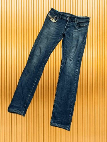 Diesel Distressed Dirty Ripped Slim Skinny Wash Denim Jeans