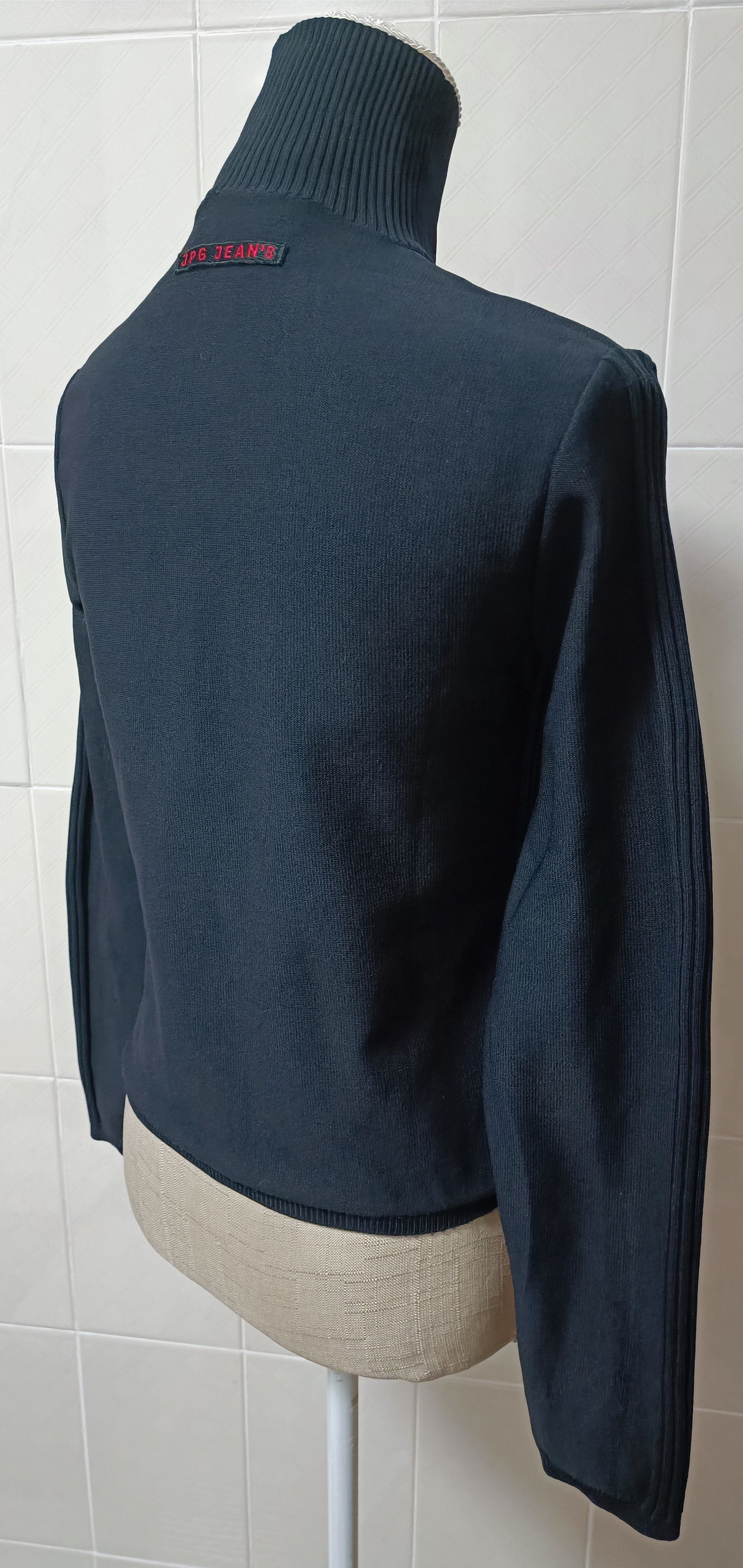 Jean Paul Gaultier 90's - Nylon knit JPG high-neck sweater Size M / US 6-8 / IT 42-44 - 23 Thumbnail
