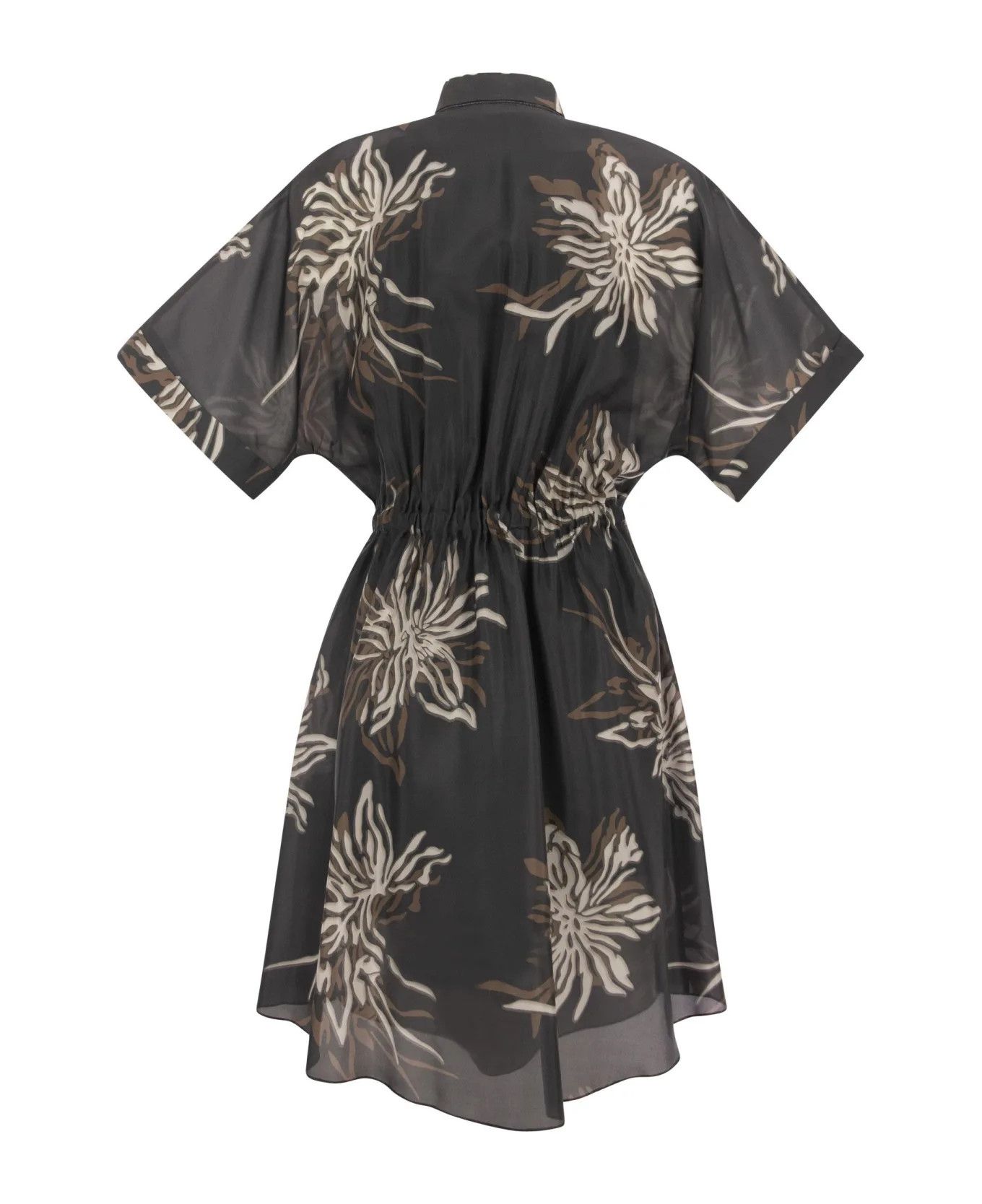 Brunello Cucinelli o1y0725 Mini Dress in Multicolor Size XL / US 12-14 / IT 48-50 - 4 Thumbnail