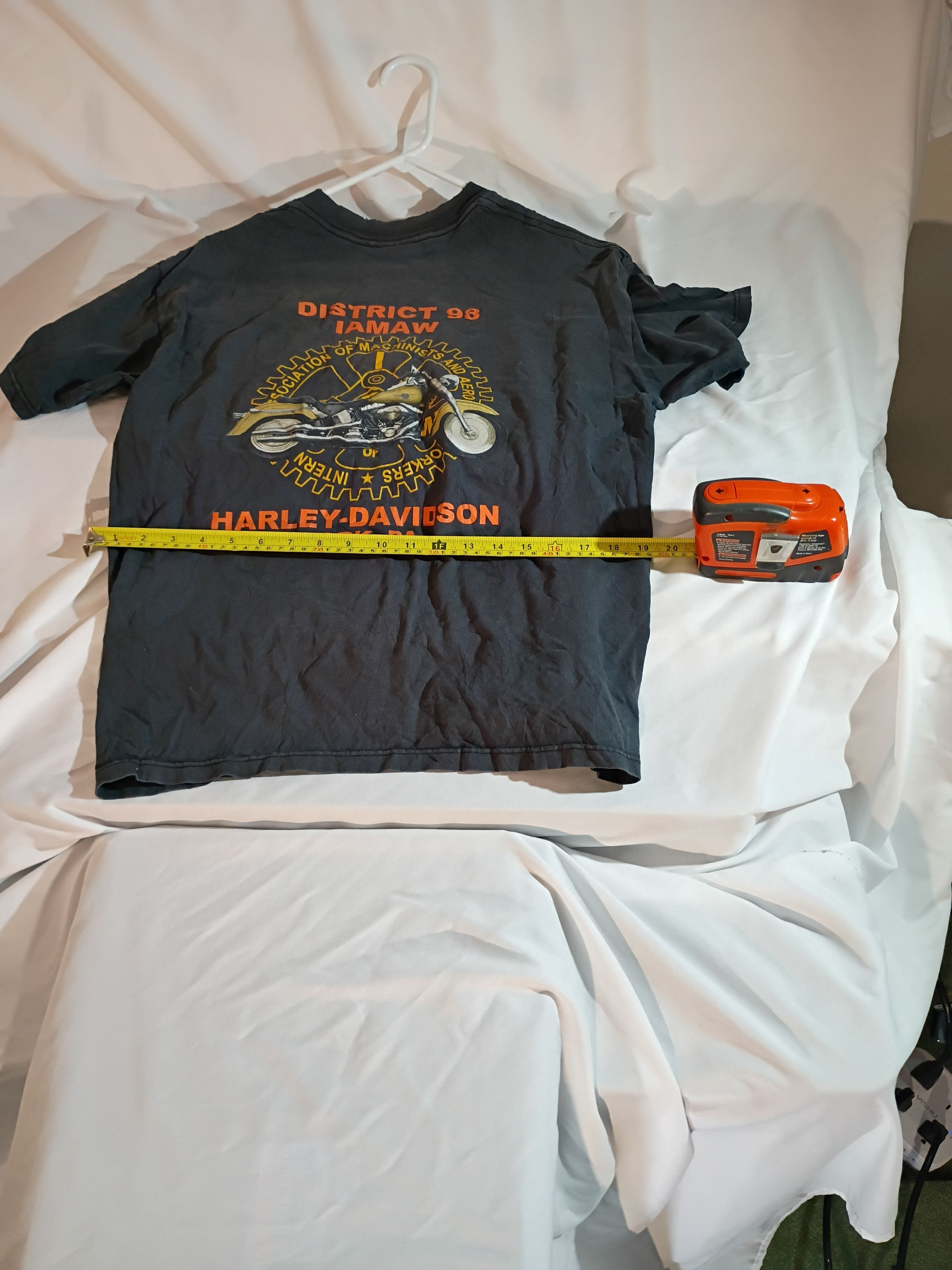 Harley Davidson Men's Vintage Harley Davidson IAMAW T-Shirt York, PA Size US L / EU 52-54 / 3 - 3 Thumbnail