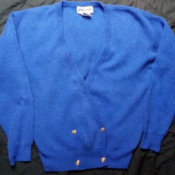 Vintage Vintage Lord Isaacs Wool Cardigan Sweater Size M / US 6-8 / IT 42-44 - 1 Thumbnail