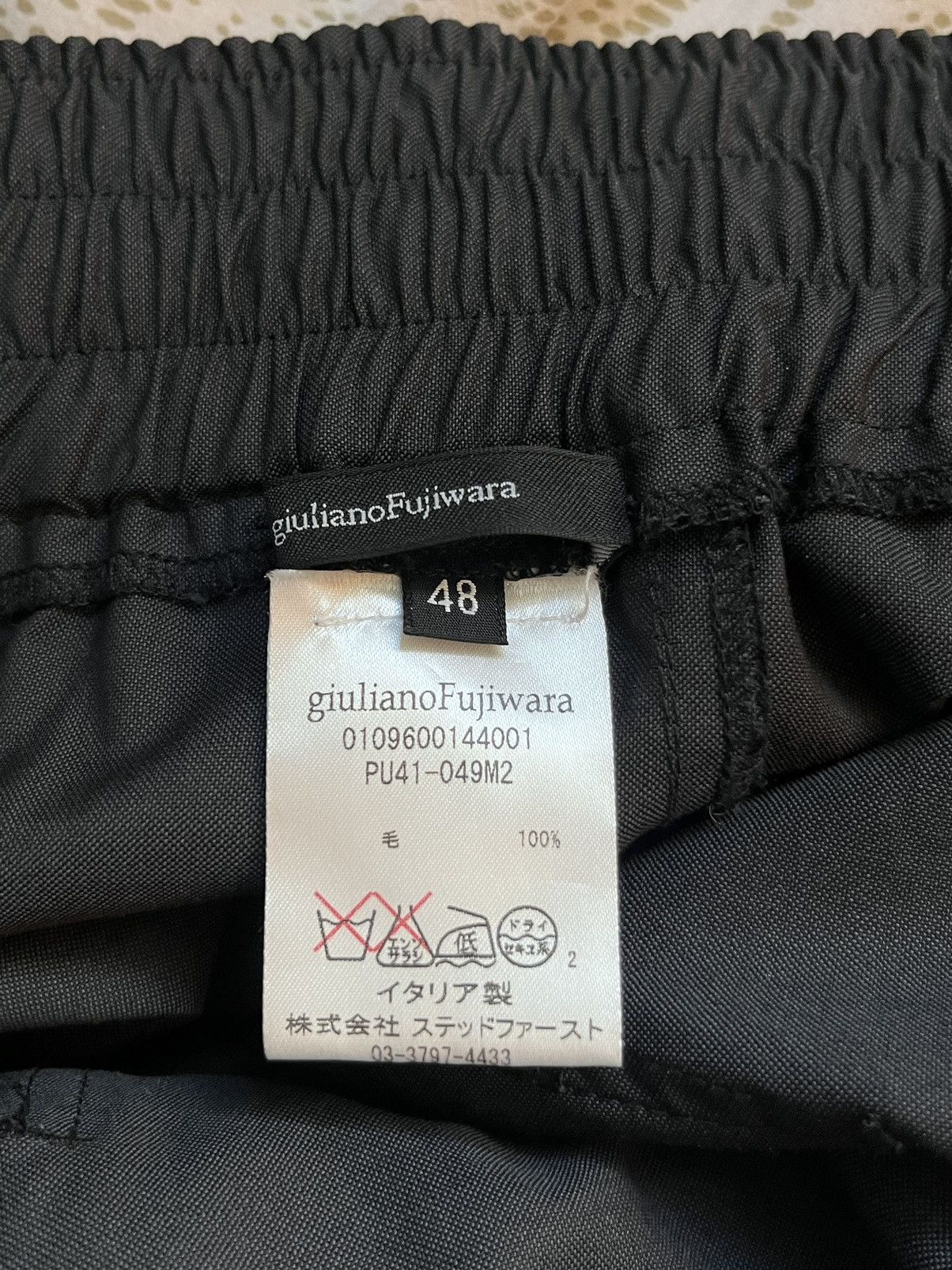 Giuliano Fujiwara × Japanese Brand FUJIWARA Virgin Wool Trousers Size US 32 / EU 48 - 6 Thumbnail