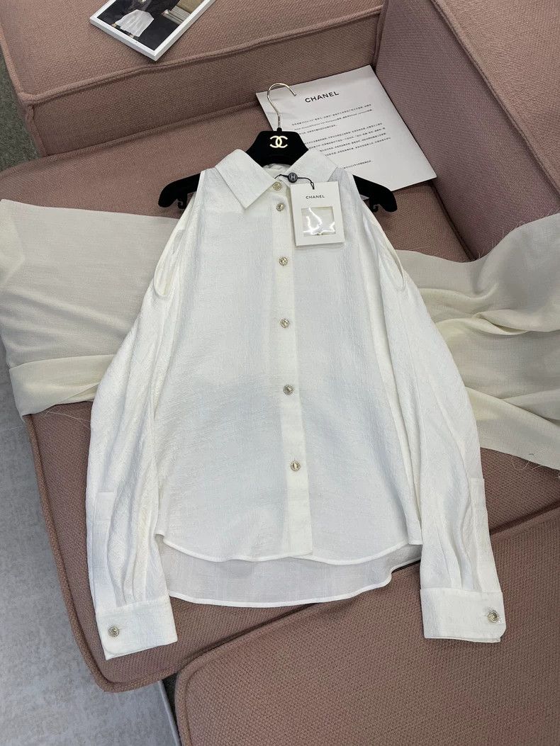 Chanel Chanel 26C early spring vacation white silk jacquard dark Size XS / US 0-2 / IT 36-38 - 1 Thumbnail