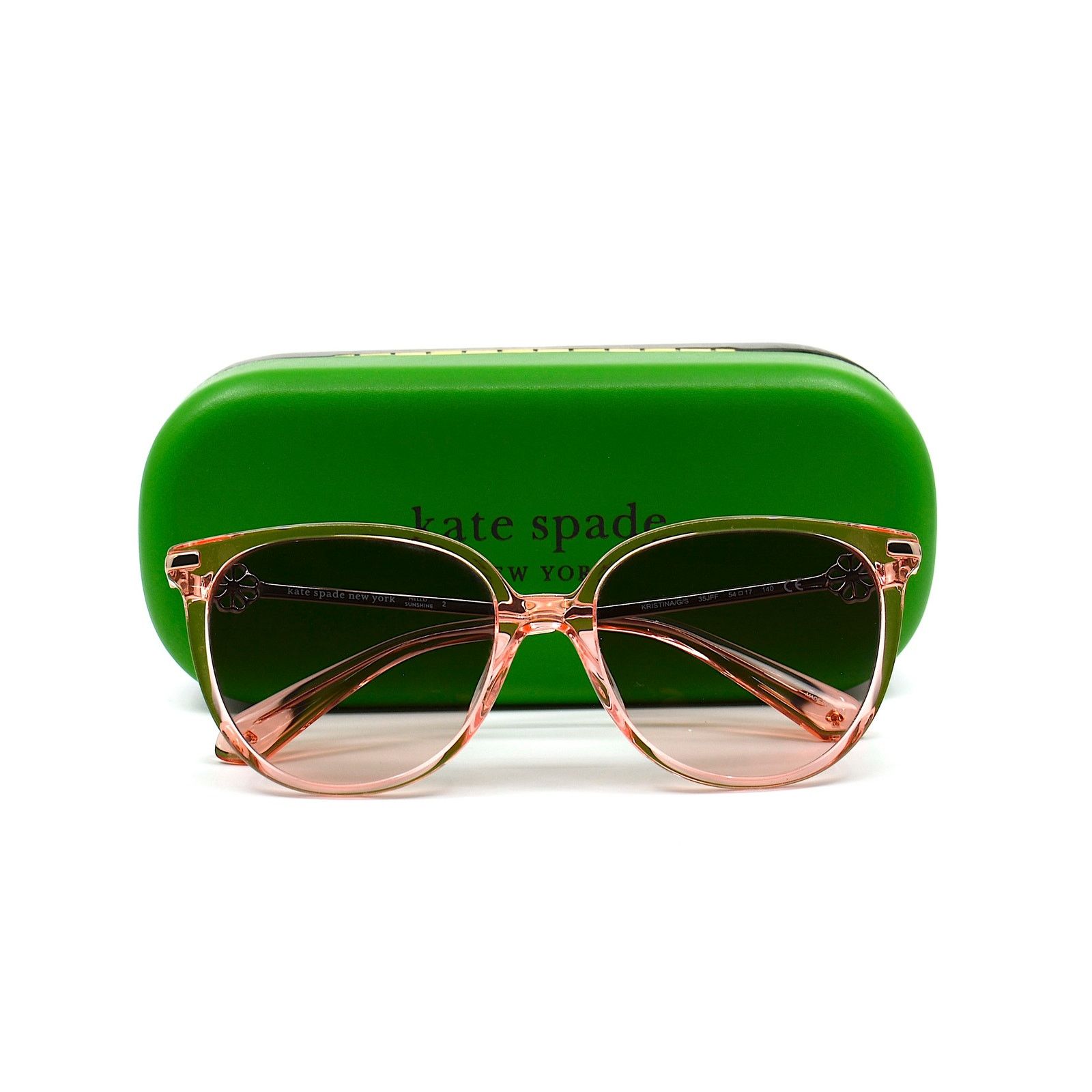 Kate Spade KATE SPADE KRISTINA/S 35J PINK TRANSPARENT GREY SUNGLASSES Size ONE SIZE - 12 Thumbnail