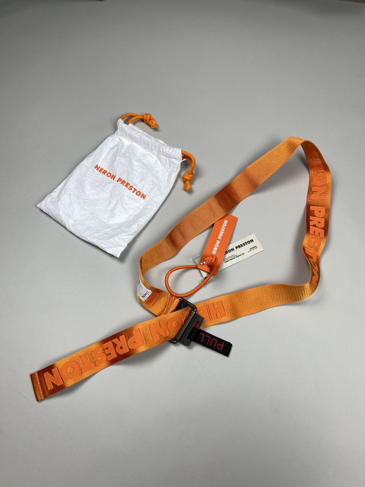 Heron Preston BNWT! Heron Preston KK Tape Magnetic Belt One Size Orange Size ONE SIZE - 11 Thumbnail