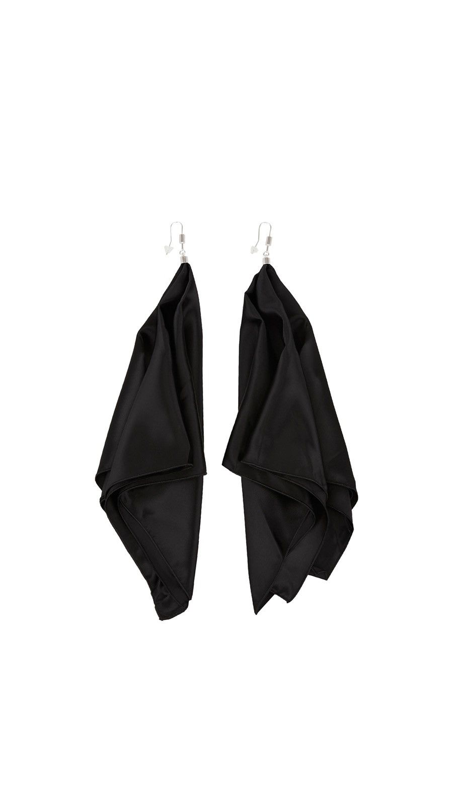 Maison Margiela MM6 Black Fabric Earrings Size ONE SIZE - 1 Thumbnail