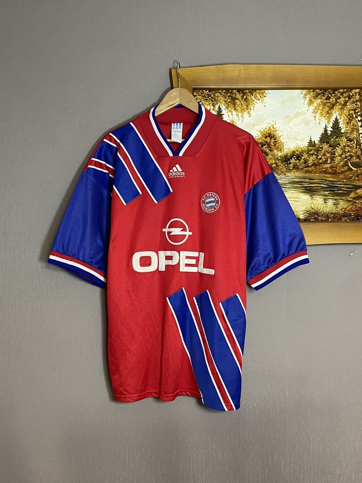 Adidas Vintage 1993 Bayern Munchen Home Kit Adidas Jersey Rare Size US XL / EU 56 / 4 - 2 Thumbnail