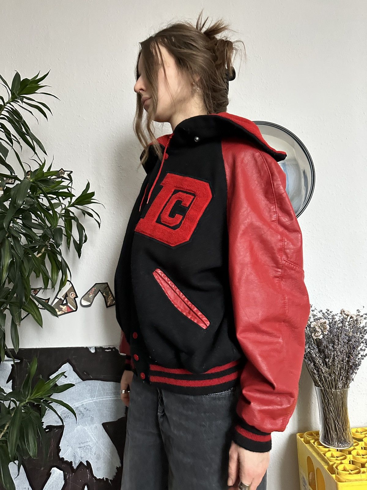 Delong 80s DeLong College Varsity Jacket like Avirex Leather Sleeve Size US S / EU 44-46 / 1 - 3 Thumbnail