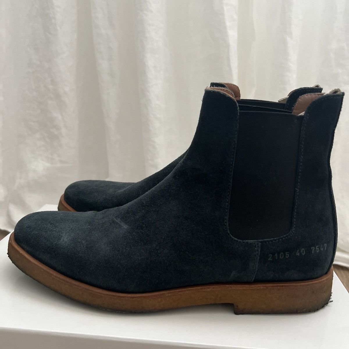 Common Projects Common Projects Chelsea Boot Black Suede Sz 40 Size US 8.5 / EU 41-42 - 1 Thumbnail
