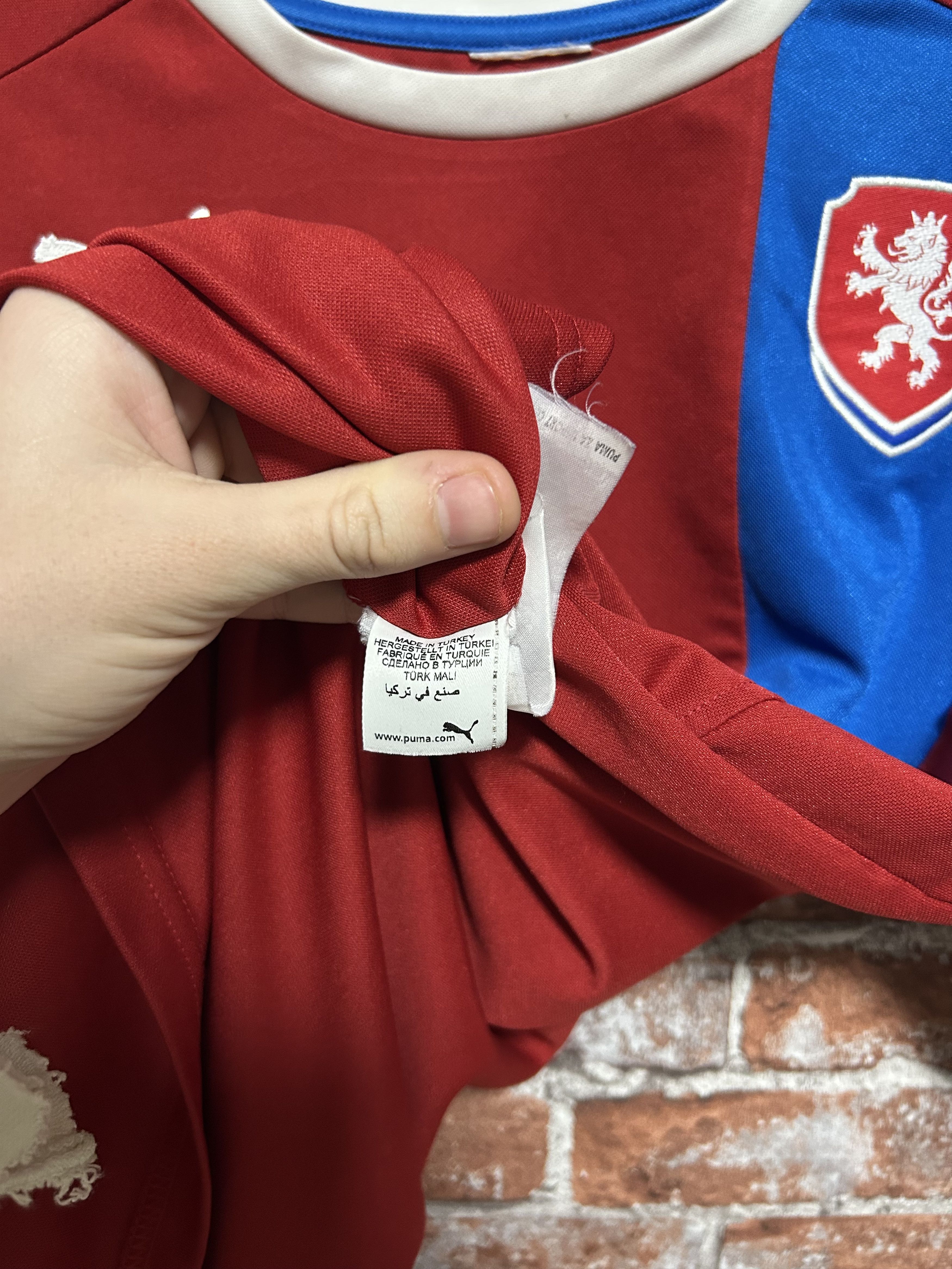 Vintage Czech Republic 2012 2013 Home Football Shirt Puma Jersey Size US M / EU 48-50 / 2 - 7 Thumbnail