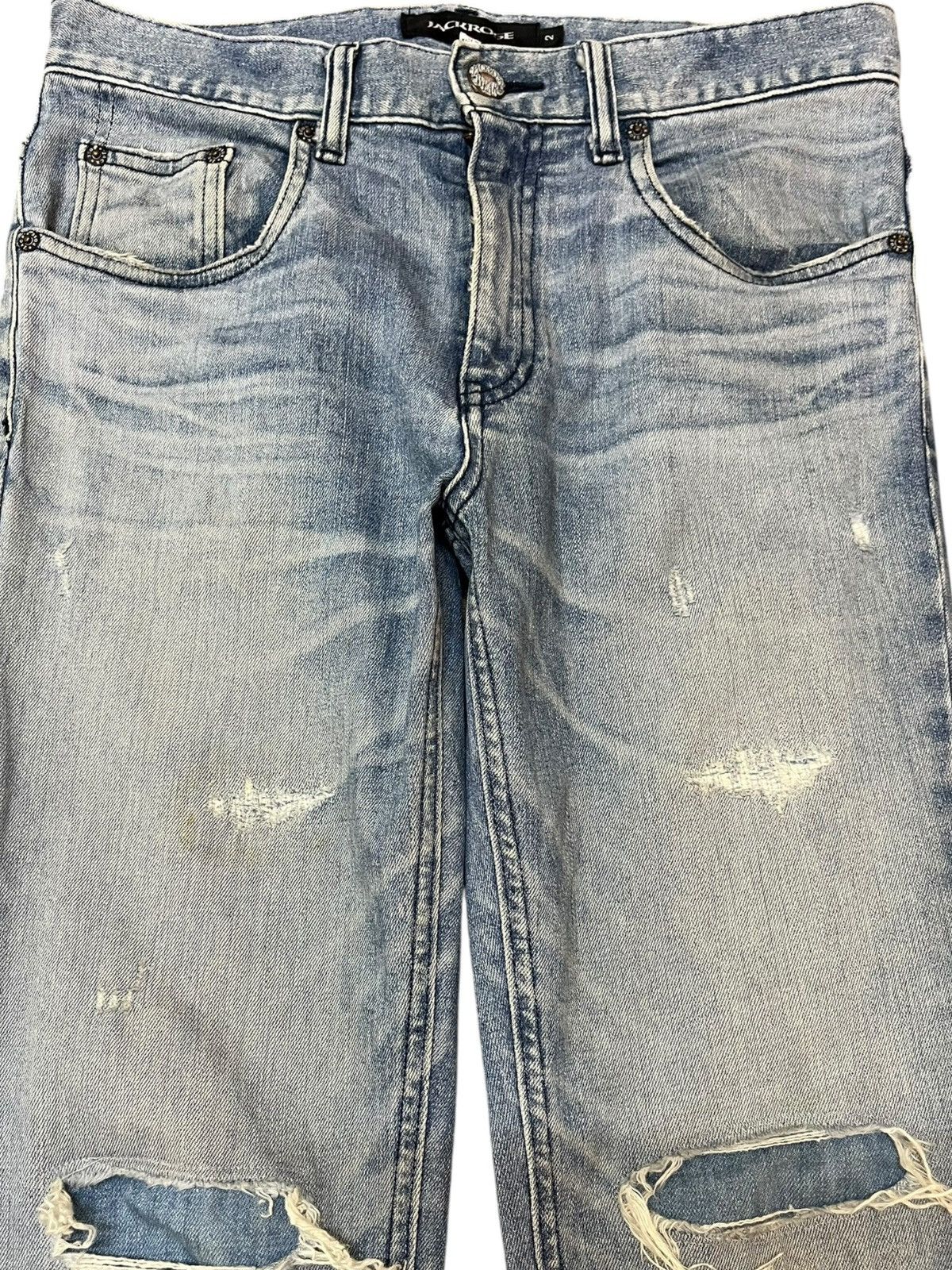 JACKROSE Vintage Jack Rose Grunge Distressed Denim Size US 30 / EU 46 - 2 Thumbnail