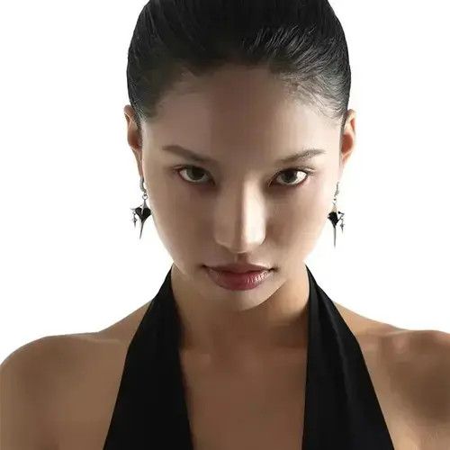 Jewelry × Sterling Silver Black Heart Metal Tassel Earrings Size ONE SIZE - 3 Thumbnail