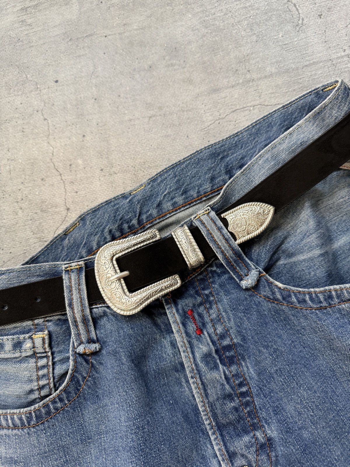 Japanese Brand Vintage Camomilla Snake Skin fashion Distressed y2k belt Size ONE SIZE - 2 Thumbnail