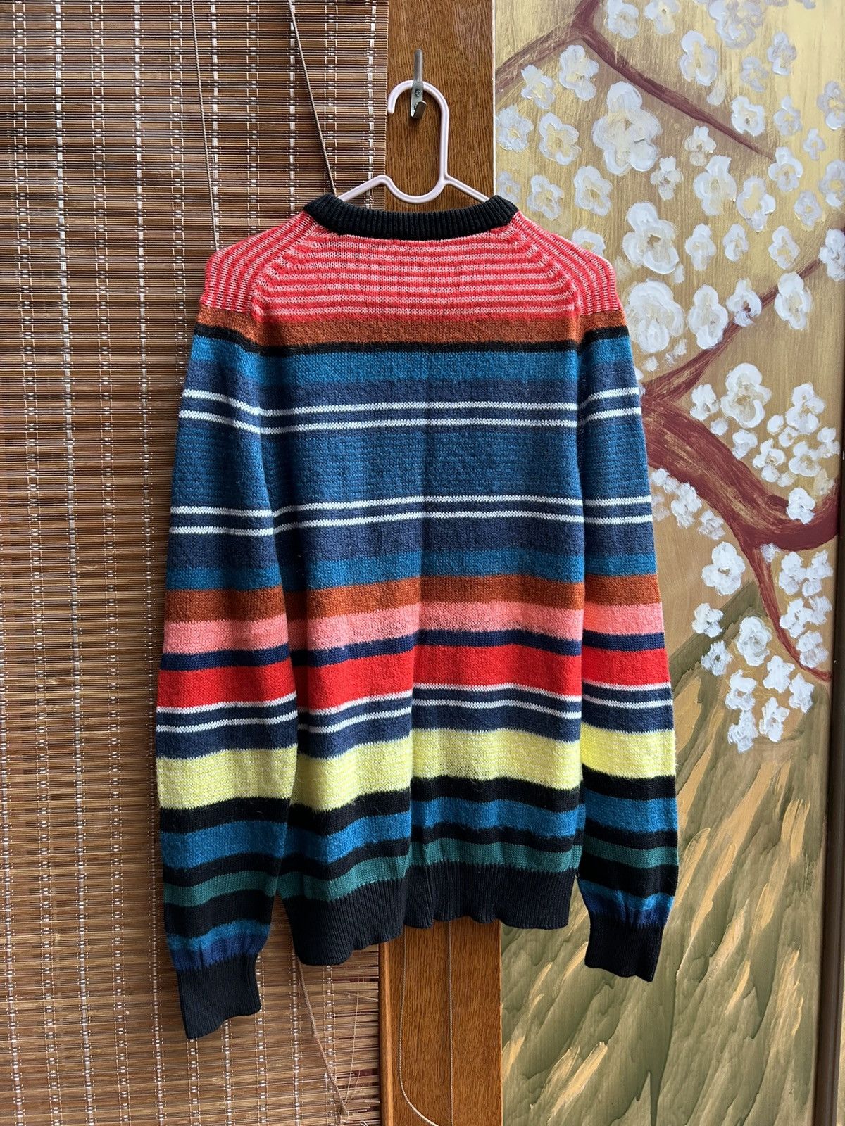 Paul Smith PS by Paul Smith Multi-Stripe Wool Blend Crewneck Sweater Size US S / EU 44-46 / 1 - 2 Thumbnail