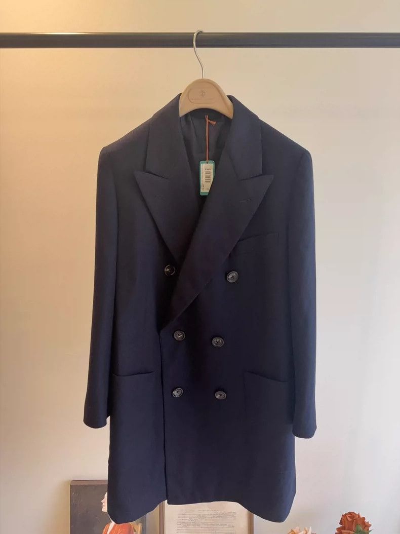 Loro Piana Loro Piana Double-Breasted Long Coat Size US L / EU 52-54 / 3 - 4 Thumbnail