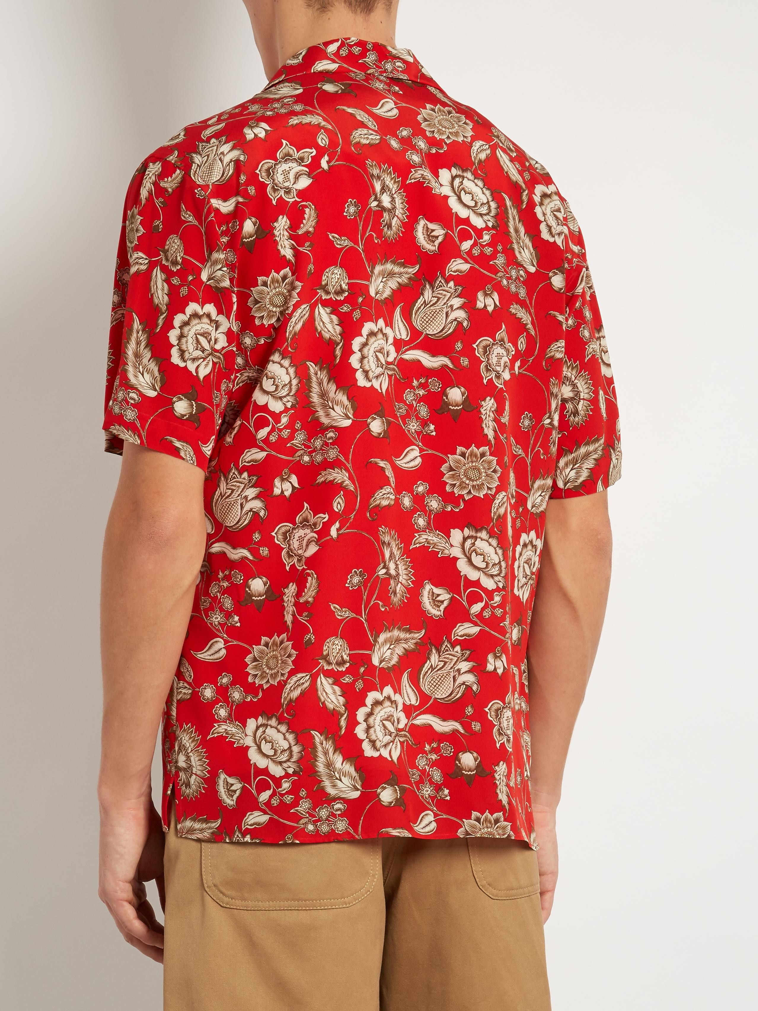 Gucci FREE SHIPPING!! - Silk floral shirt Size US XL / EU 56 / 4 - 5 Thumbnail