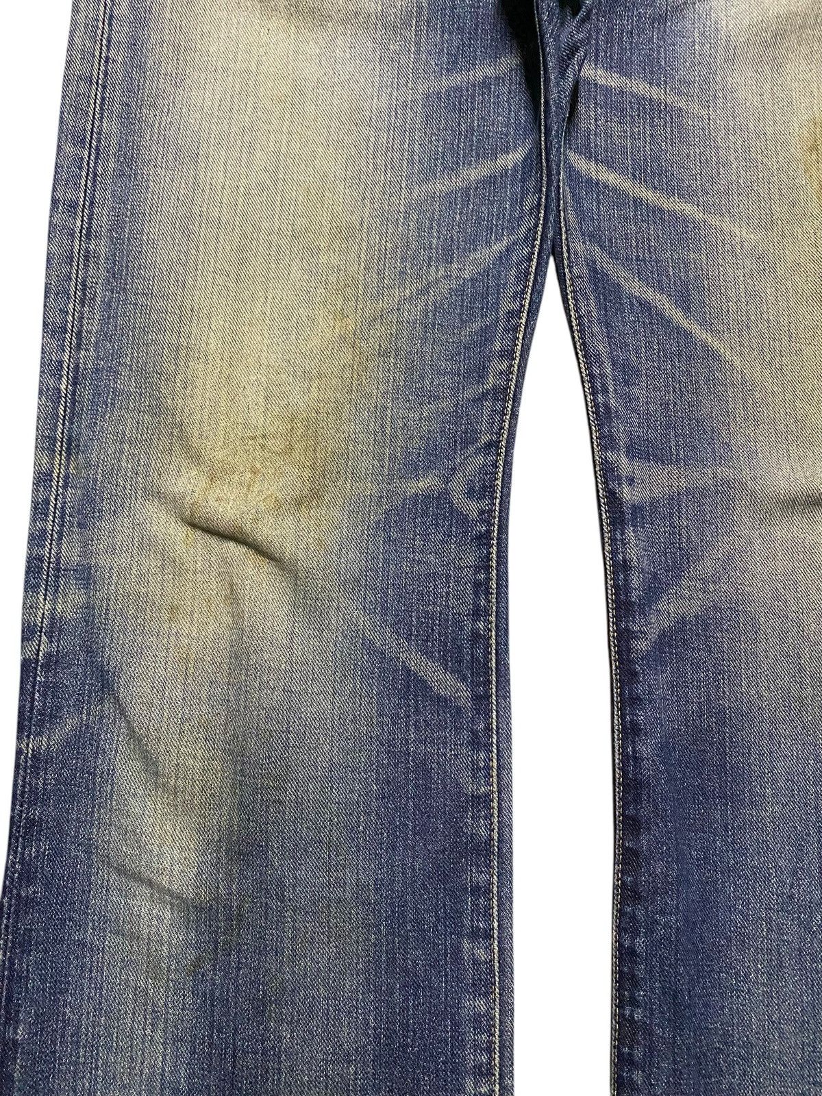 Japanese Brand Vintage Edwin 403 XV Mud Wash Distressed Loose Jeans Size US 34 / EU 50 - 7 Thumbnail