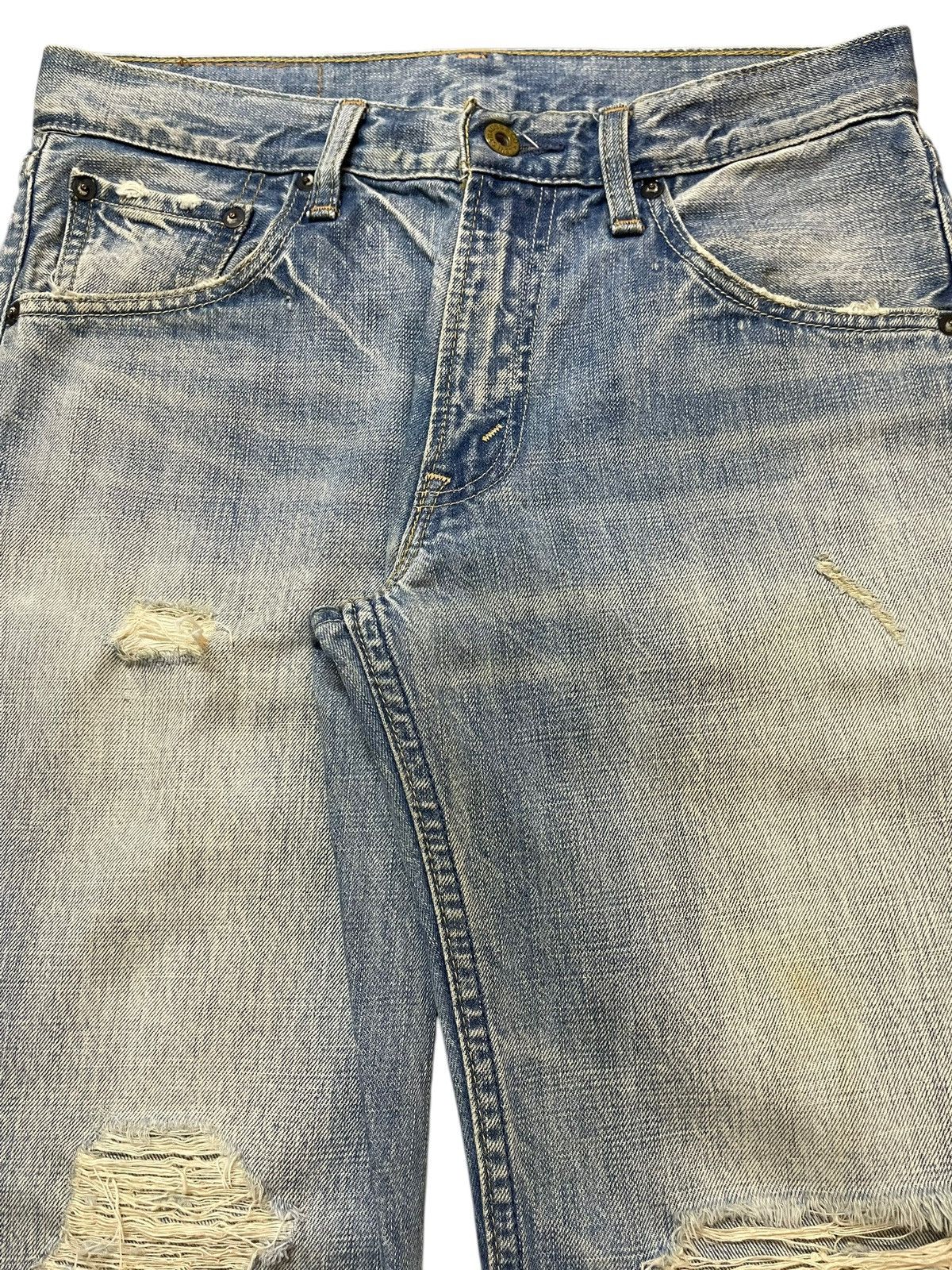 Levi's Vintage 90 Levis 502 Faded Wash Style Distressed Style Jeans Size US 30 / EU 46 - 4 Thumbnail