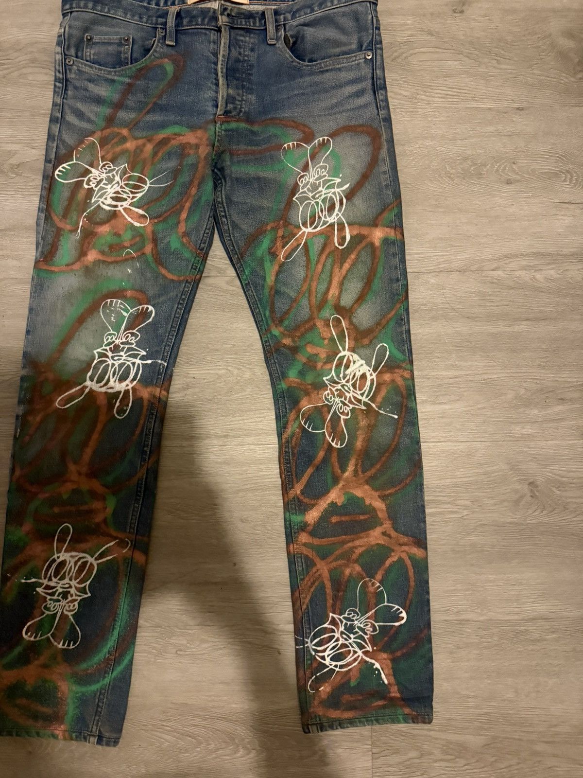 Skoloct Skoloct painted denim Size US 32 / EU 48 - 1 Thumbnail