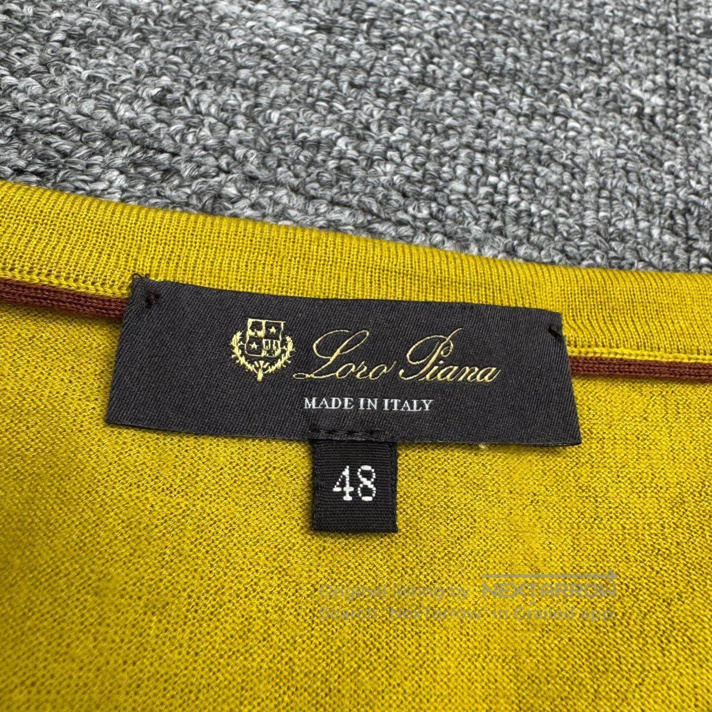 Loro Piana LORO PIANA Wool knit short-sleeved shirt| Size US M / EU 48-50 / 2 - 3 Thumbnail