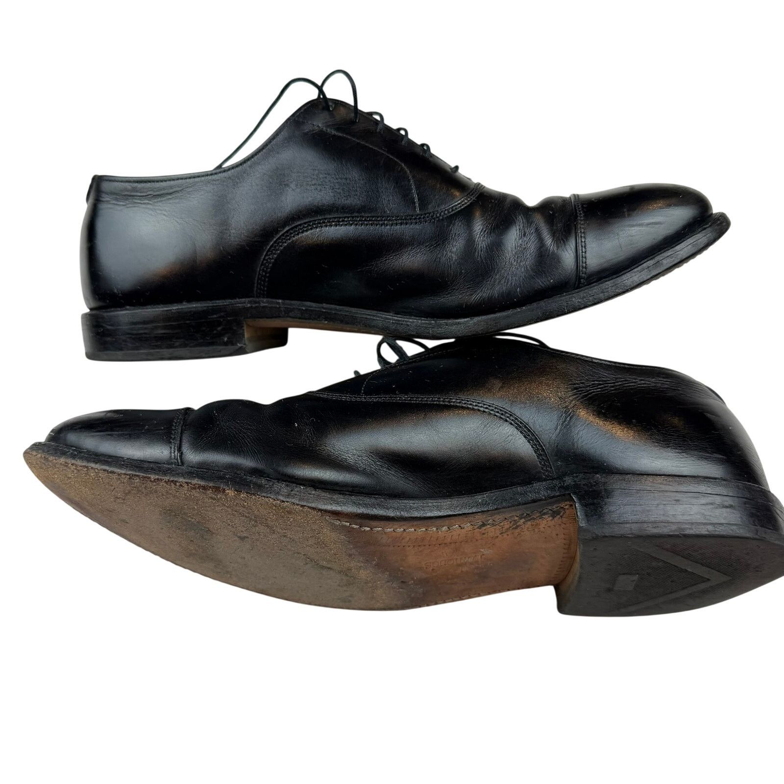 Allen Edmonds Allen Edmonds Park Avenue Black Cap Toe Oxford 10.5 D Size US 10.5 / EU 43-44 - 6 Thumbnail