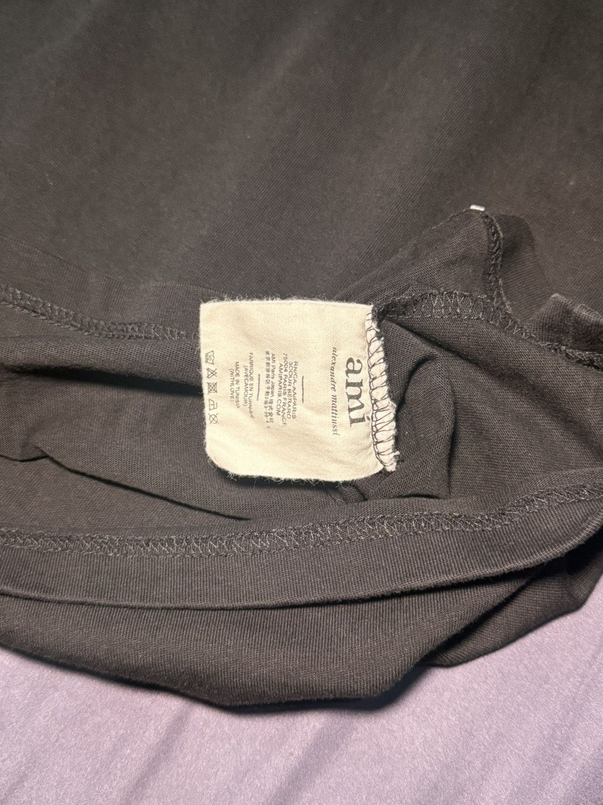 AMI AMI Paris Black T-Shirt Size US L / EU 52-54 / 3 - 5 Thumbnail