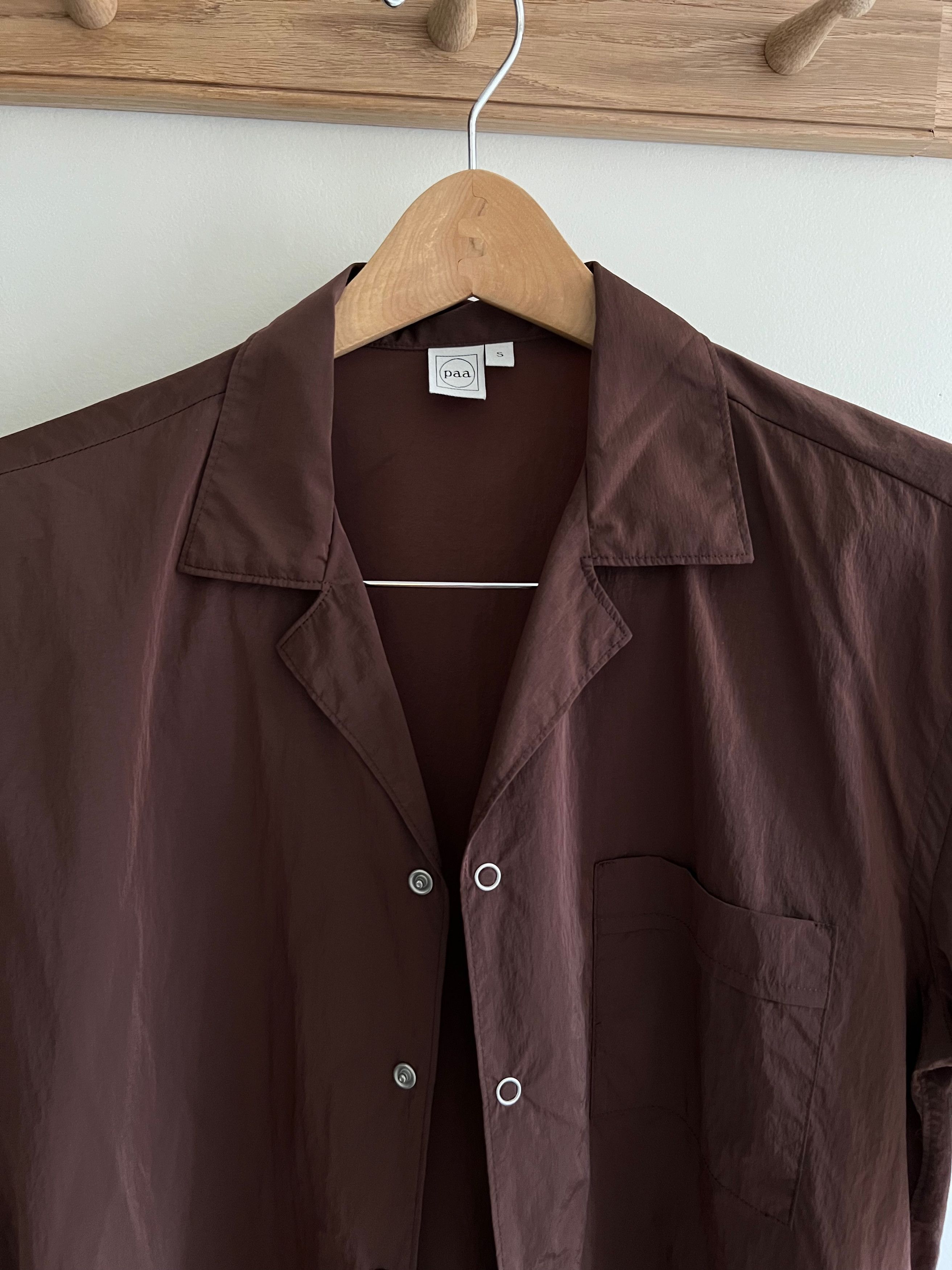Paa Nylon SS Shirt Two - Brown Sz Small Size US S / EU 44-46 / 1 - 2 Thumbnail