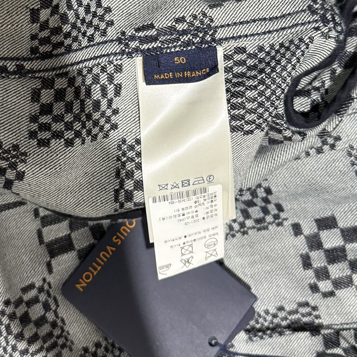 Louis Vuitton Louis Vuitton Virgil Abloh Distorted Damier Denim Jacket NEW Size US M / EU 48-50 / 2 - 15 Thumbnail