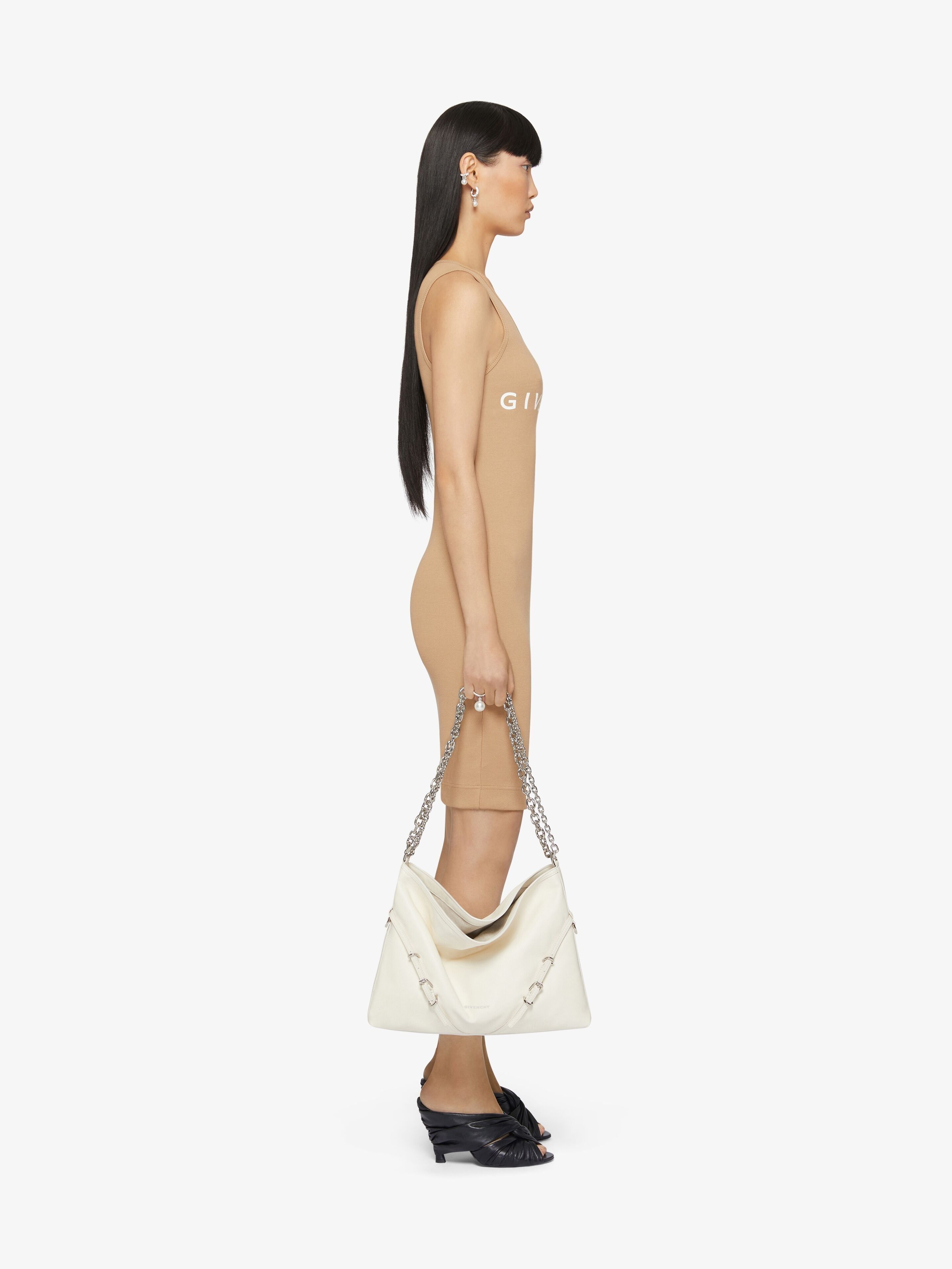 Givenchy o1srvl11e0825 Archetype Tank Dress in Jersey in Beige Size L / US 10 / IT 46 - 3 Thumbnail