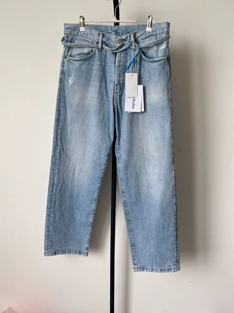 Acne Studios acne studios Solid-color non-elastic straight-leg jeans 250 Size US 30 / EU 46 - 1 Thumbnail
