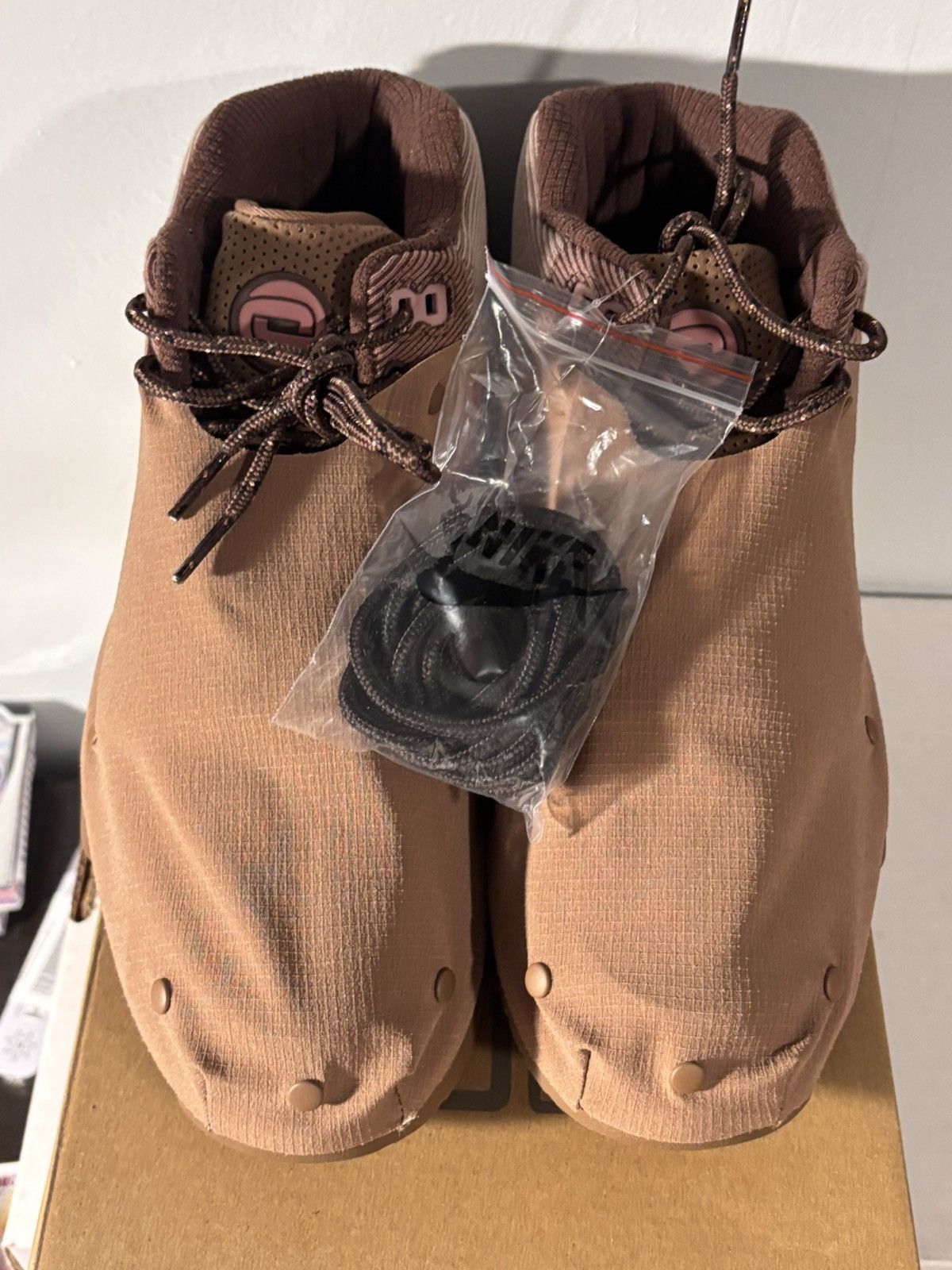 Nike × Travis Scott Nike Air Trainer 1 Travis Scott Wheat Size 9 Men DR7515-200 Size US 9 / EU 42 - 4 Thumbnail
