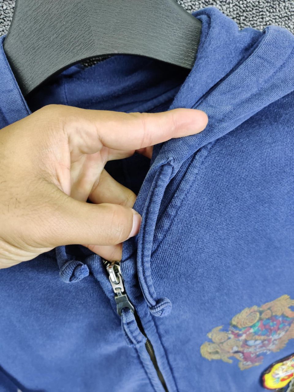 Ed Hardy Vintage Ed Hardy Christian Audigier Skull Zipper Hoodie Size US L / EU 52-54 / 3 - 12 Thumbnail