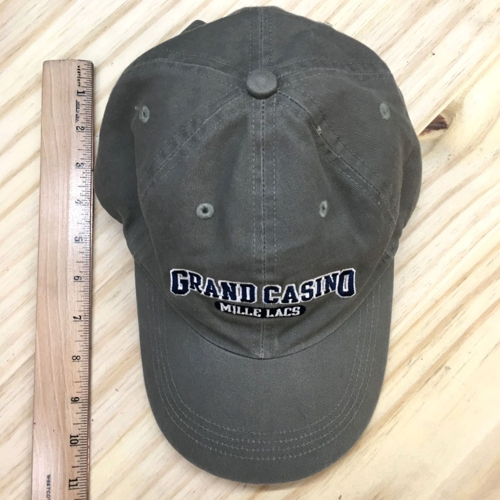 Vintage Grand Casino Baseball Cap - Mens - Adjustable - Brown Gray Cotton - Casual - One Size - Gear FOR SPORTS Size ONE SIZE - 3 Thumbnail