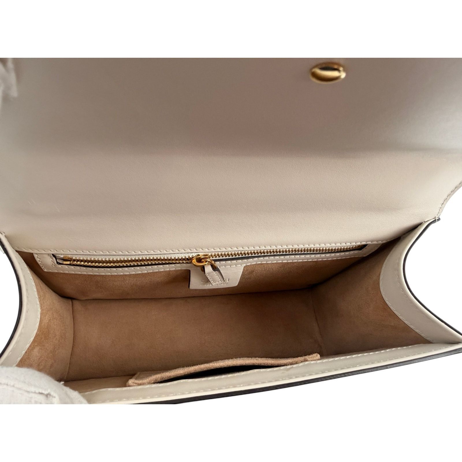 Gucci GUCCI Sylvie Embroidered Floral Shoulder Bag in White Size ONE SIZE - 10 Thumbnail