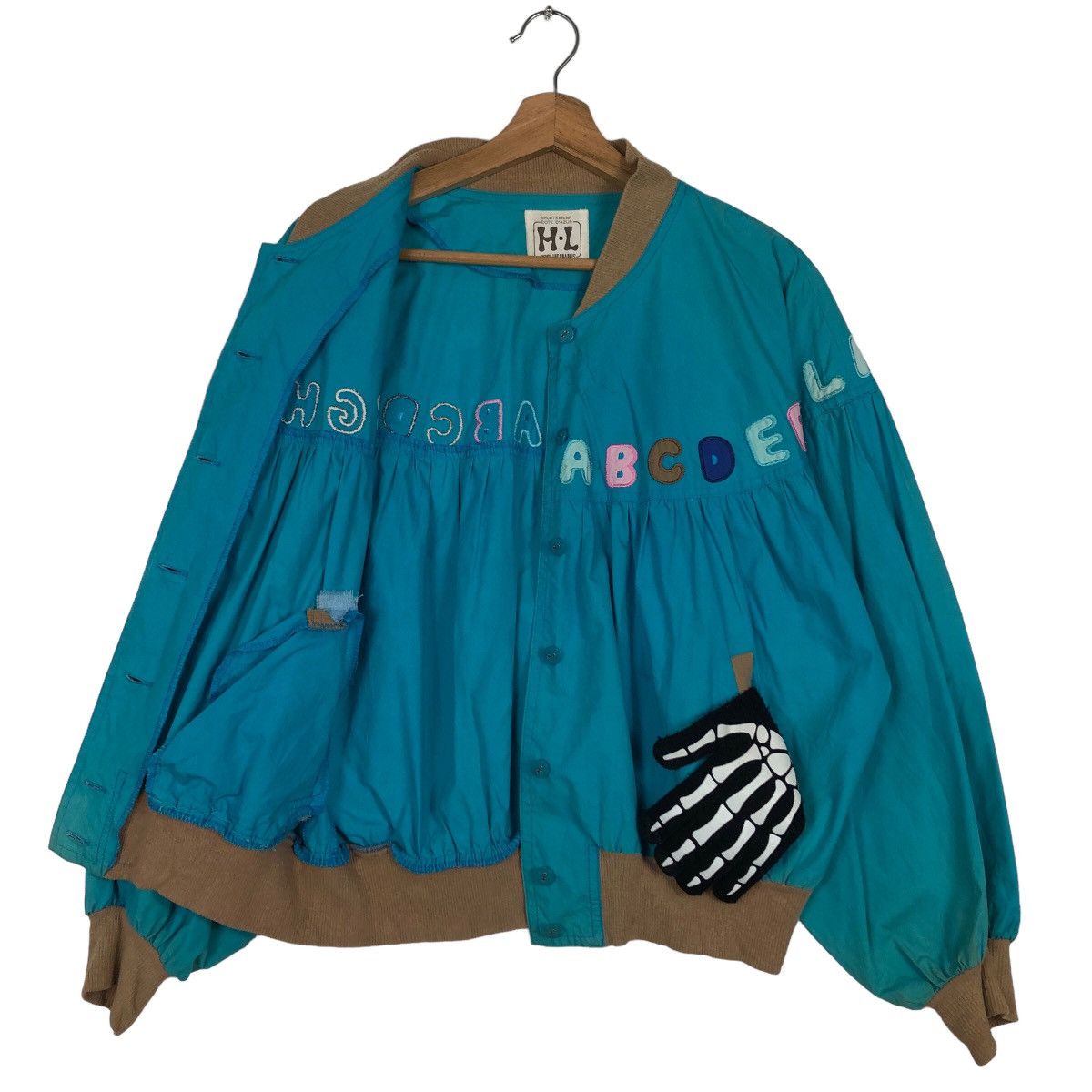 Japanese Brand 🔥Vintage Bomber Jacket Cartoon Big Logo Henri Luc Chapuis Size US M / EU 48-50 / 2 - 9 Thumbnail